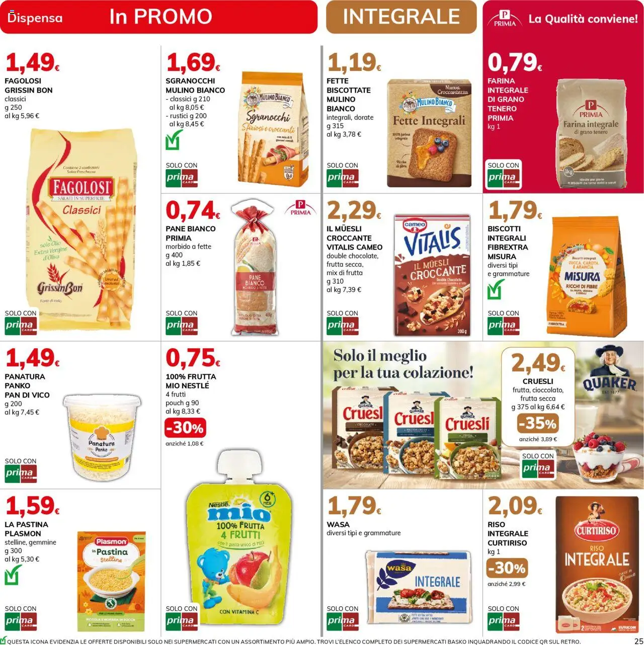 Volantino Basko del 30.09.2025 | Pagina: 25 | Prodotti: Pane, Frutta, Olio, Arancia