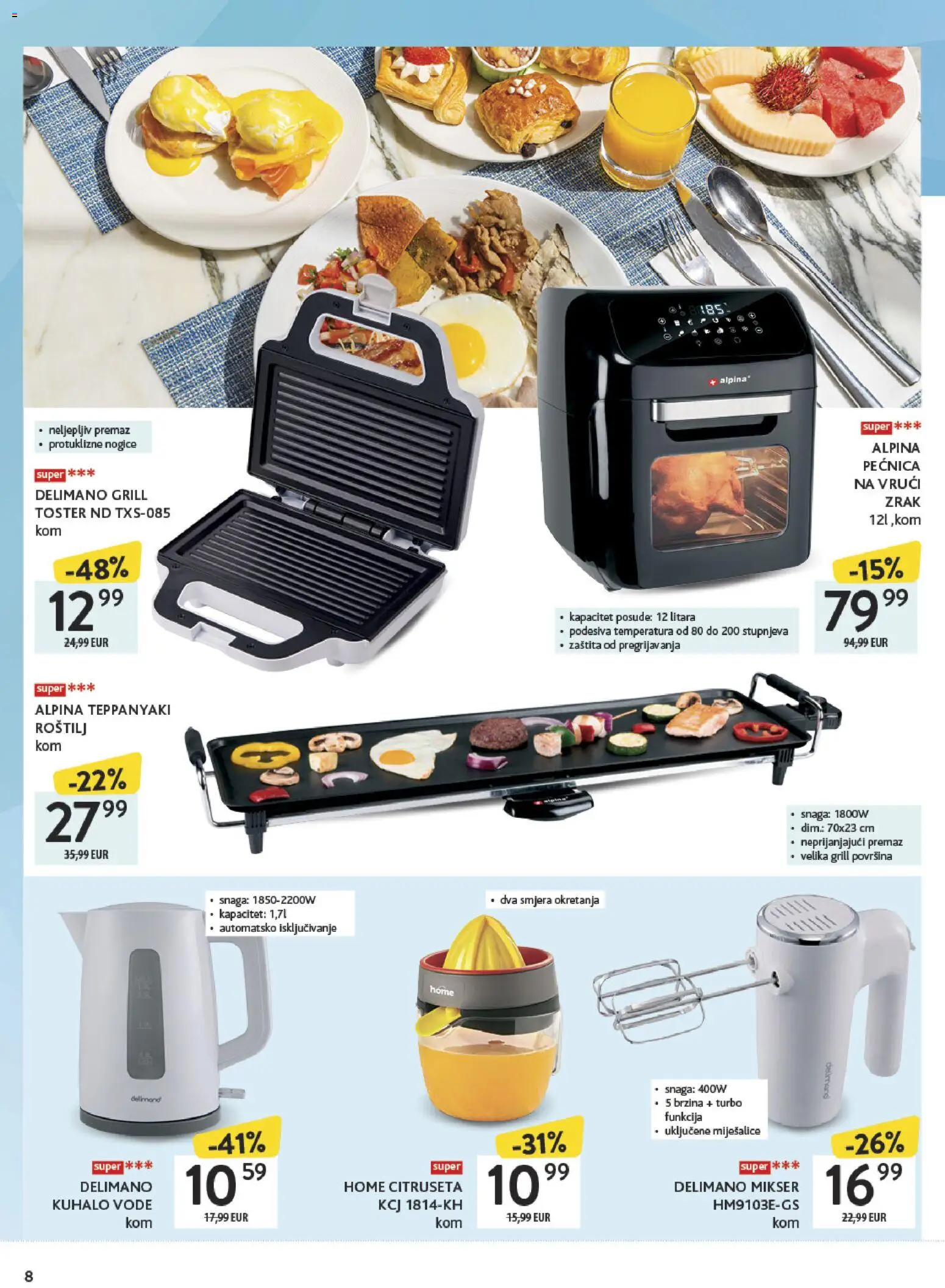 Konzum HR akciós ujság - amely érvényes a következő dátumtól: 27.04.2026 | Oldal: 8 | Termékek: Grill