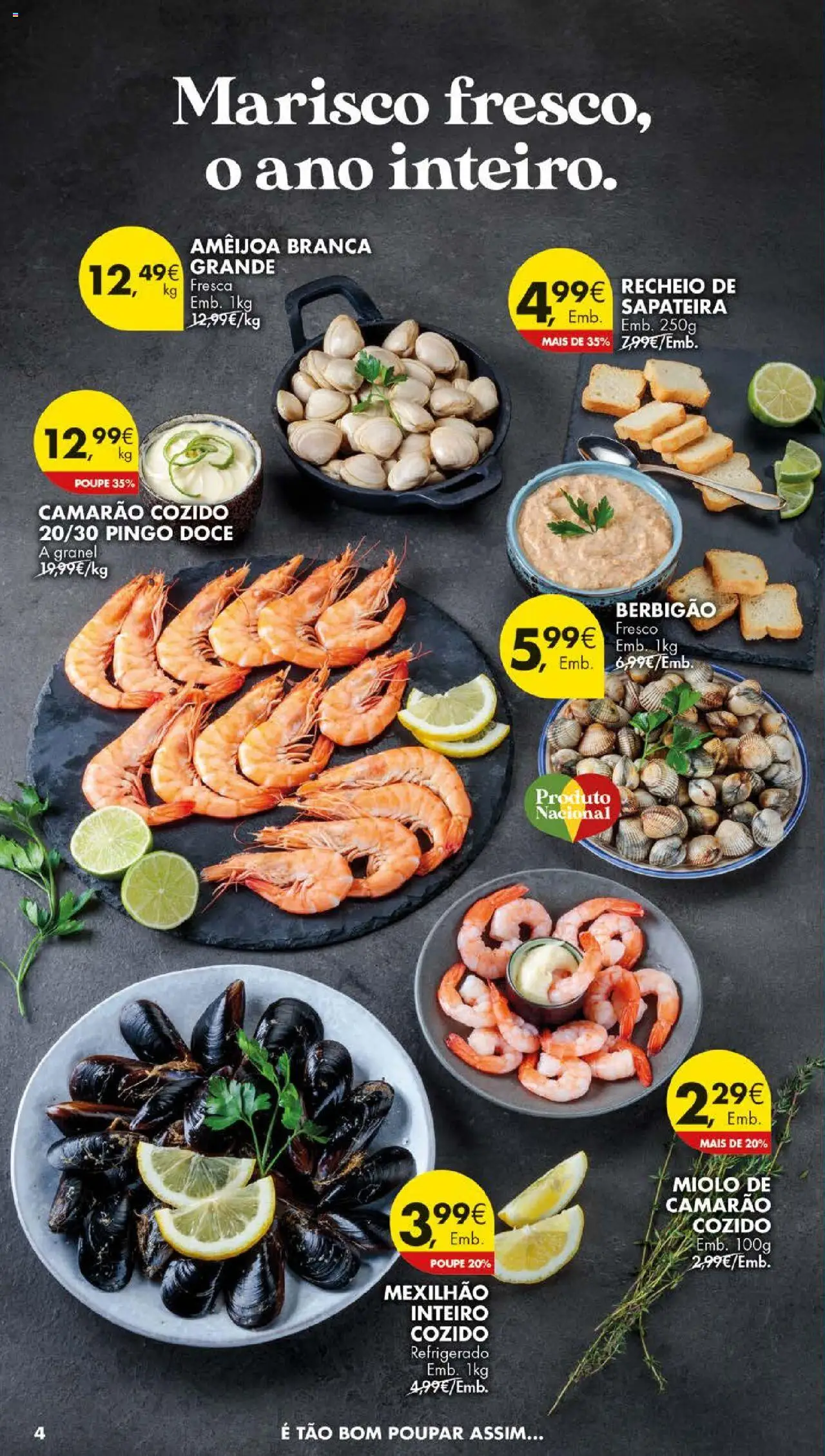 Pingo Doce folheto │ válido de 12.08.2025 | Página: 4 | Produtos: Camarão, Sapateira