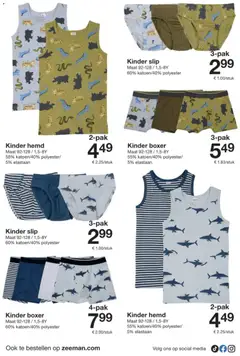 Zeeman folder - Voorbeeld van een folder van Zeeman, geldig van 18.04.2026 | Pagina: 26 | Producten: Slip, Kinder, Hemd