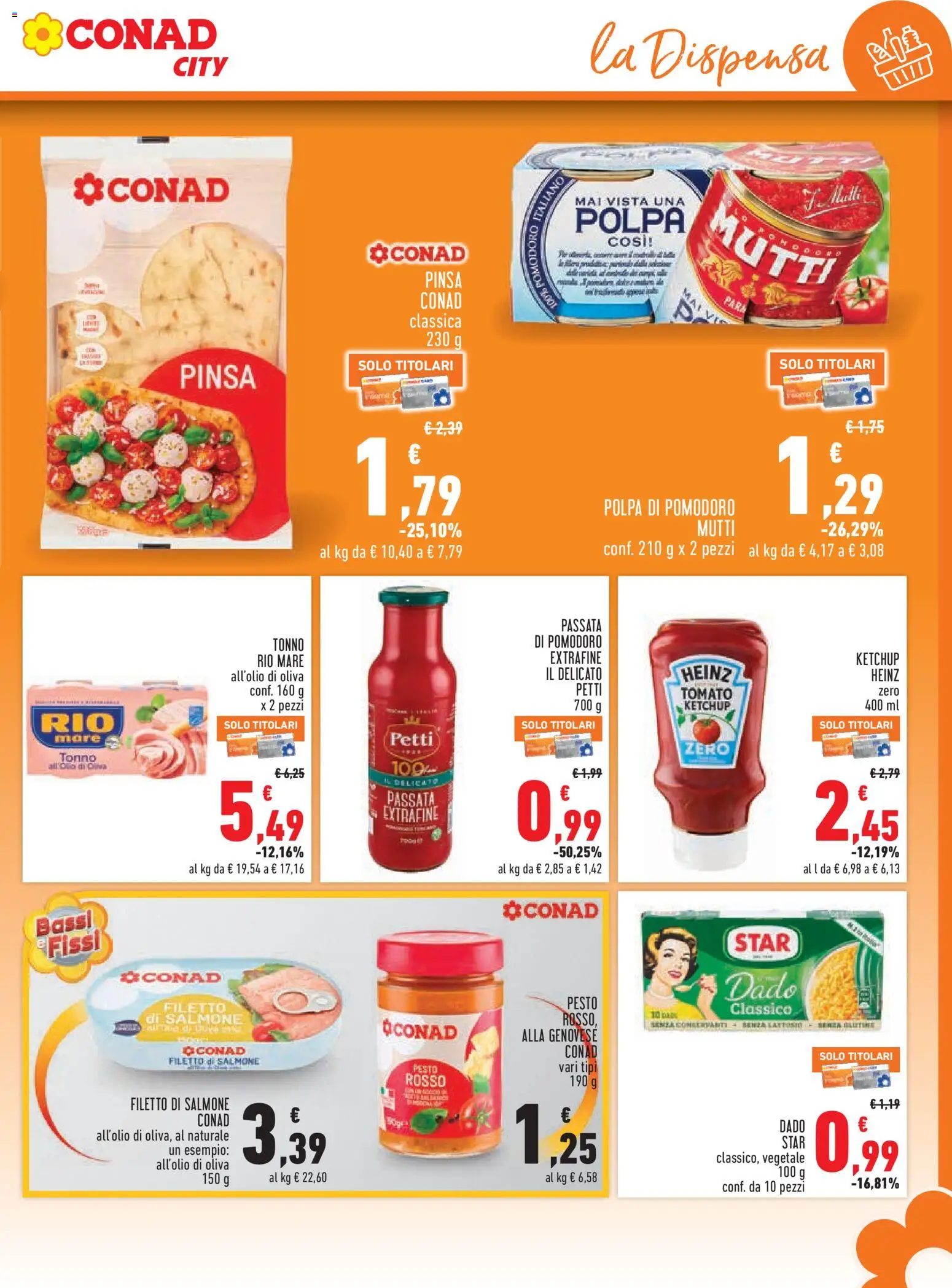 Volantino Conad del 12.03.2026 | Pagina: 11 | Prodotti: Ketchup, Pomodoro, Pesto, Tonno