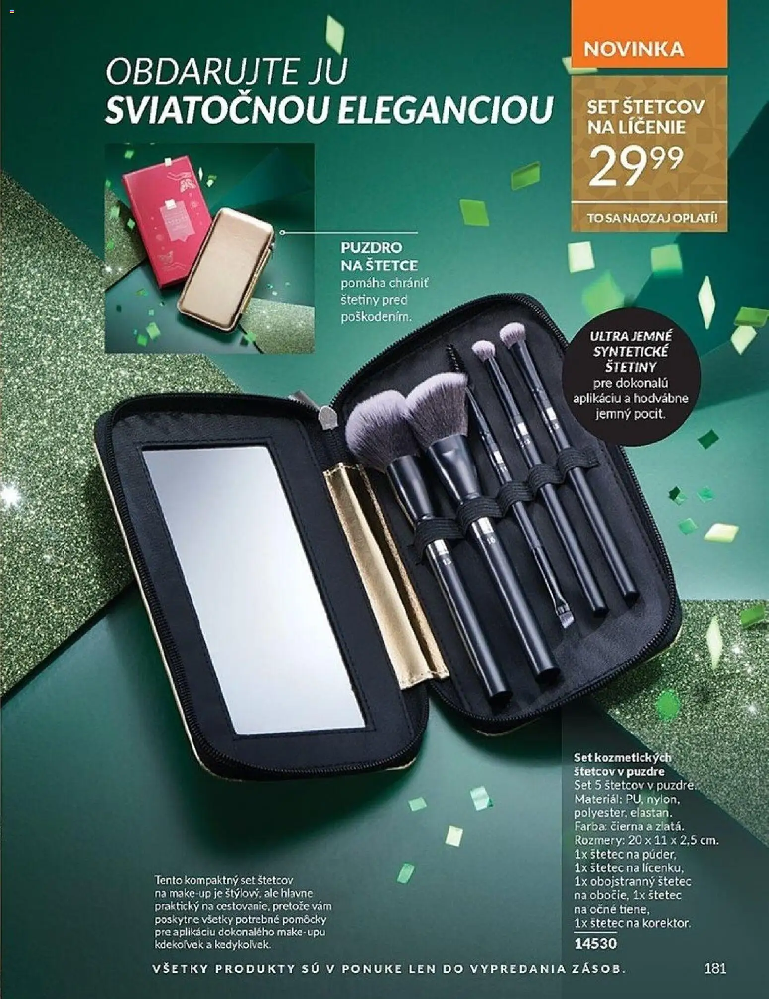 Nové Avon akcie – leták je platný od 01.12.2025 | Strana: 181 | Produkty: Štetec, Puzdro