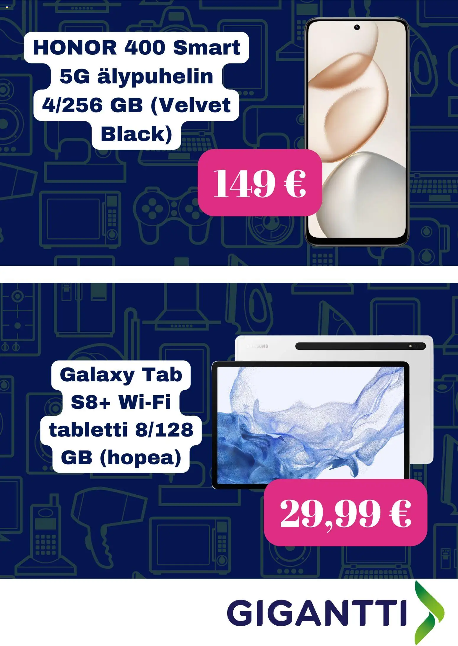 Gigantti tarjoukset – voimassa 08.12.2025 alkaen | Sivu: 2 | Tuotteet: Älypuhelin, Tabletti