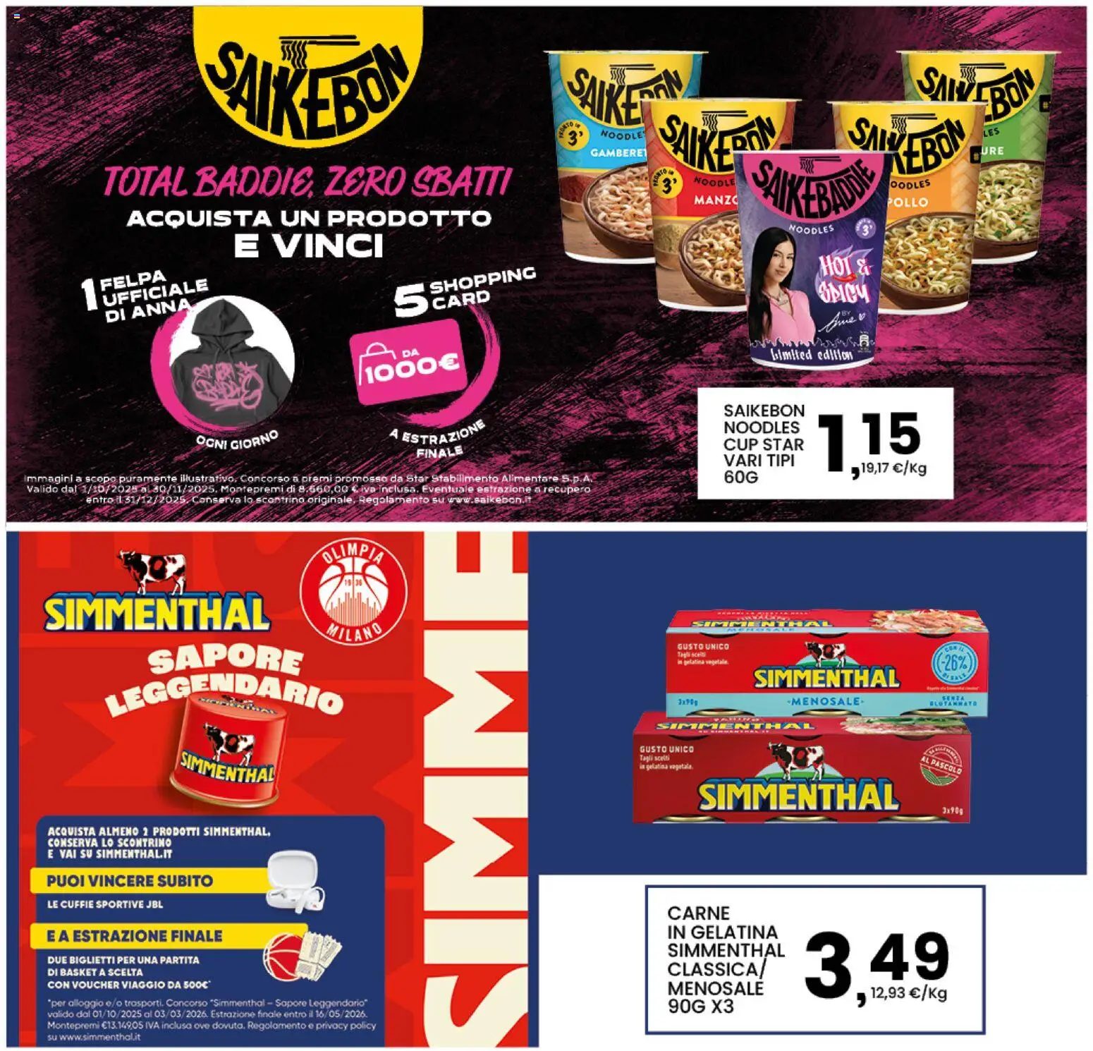 Volantino Interspar del 17.11.2025 | Pagina: 32 | Prodotti: Pollo, Manzo, Felpa, Cuffie