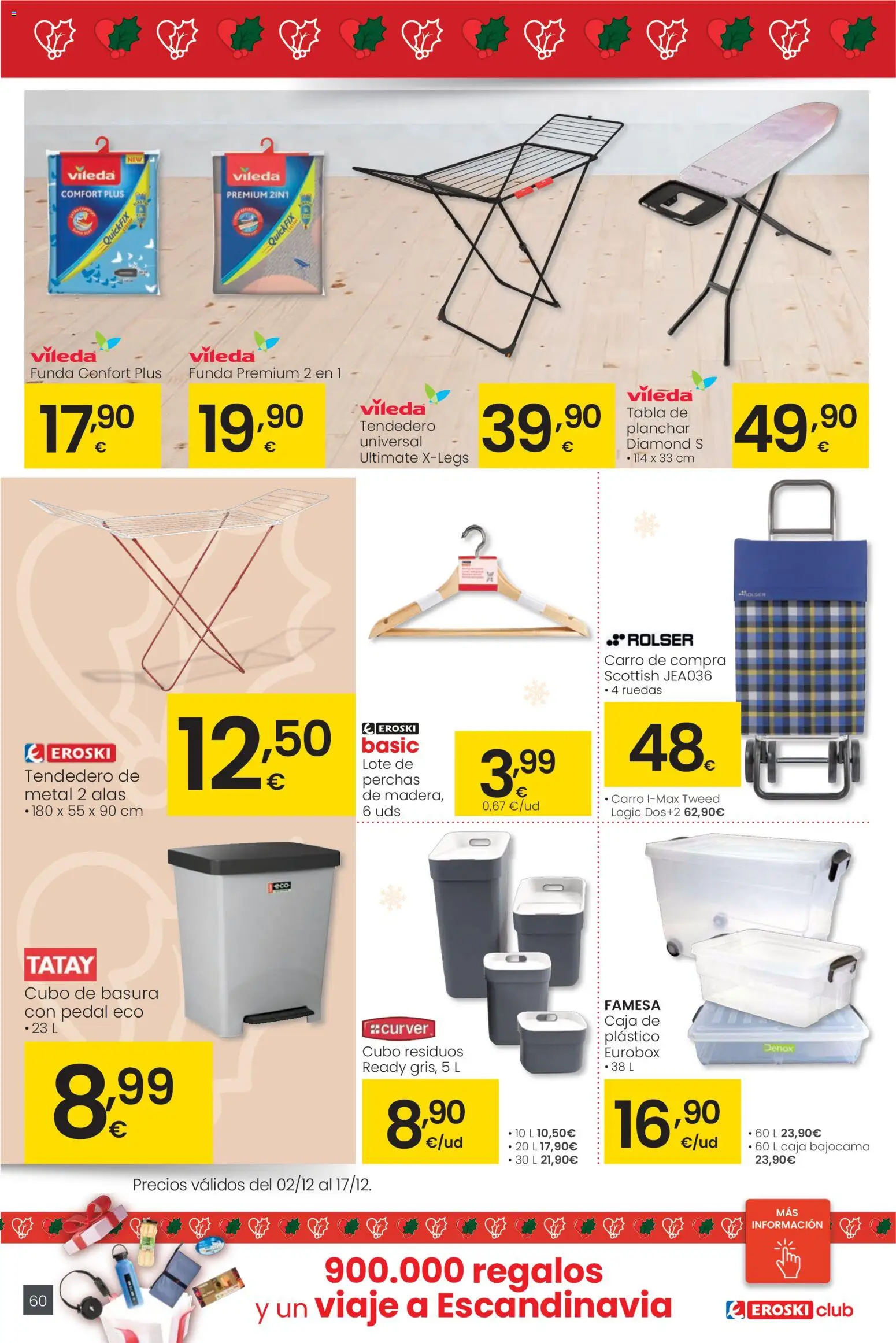 Eroski - Ofertón Navidad  │ válido desde el 27.11.2025 | Página: 60 | Productos: Tendedero, Funda, Caja, Διακόπτης κυκλώματος