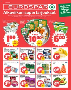 Katso Tokmanni - EUROSPAR Ylöjärvi Ruokasanomat voimassa alkaen 18.08.2025