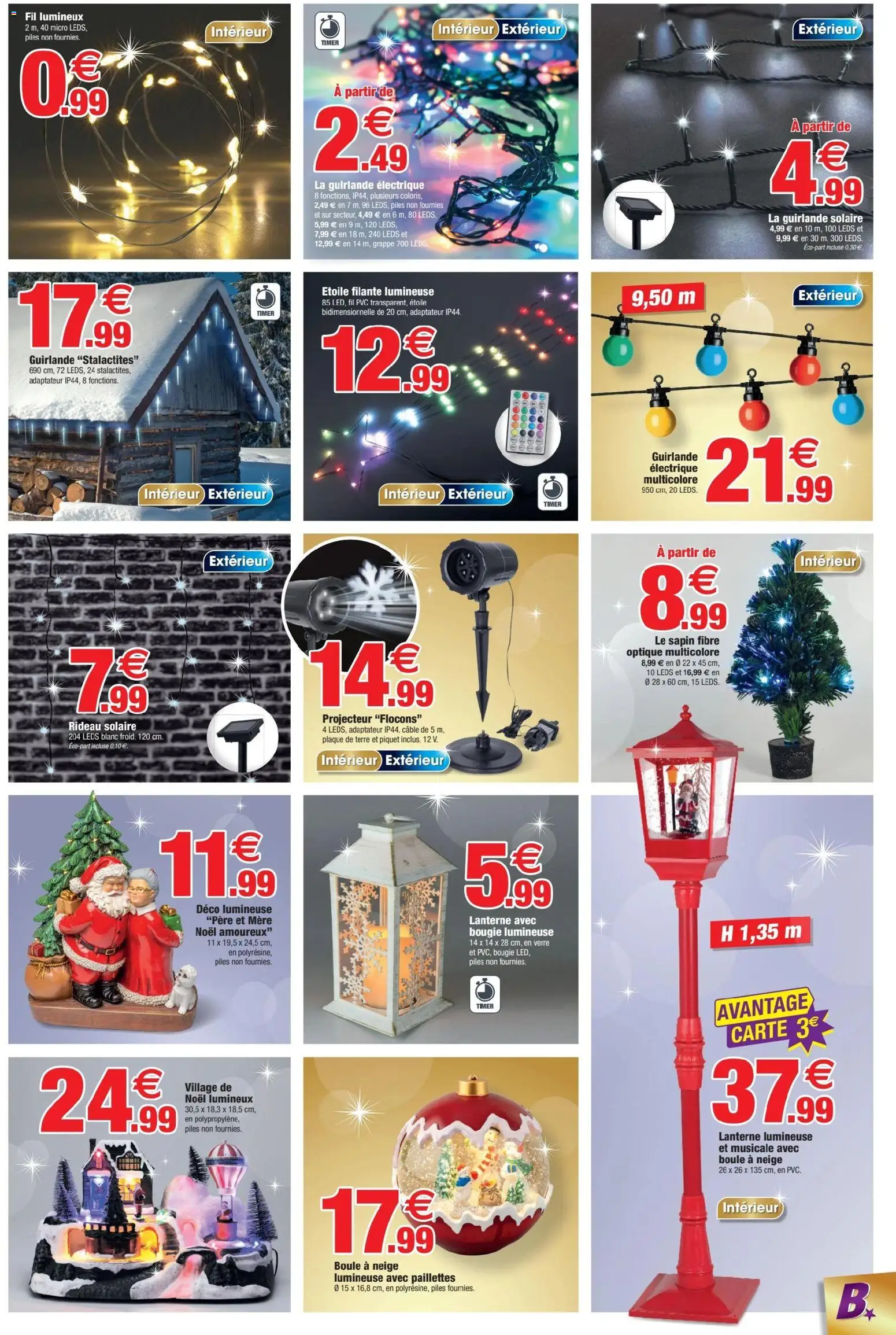 {H1} | Page: 9 | Produits: Flocons, Câble, Adaptateur, Rideau