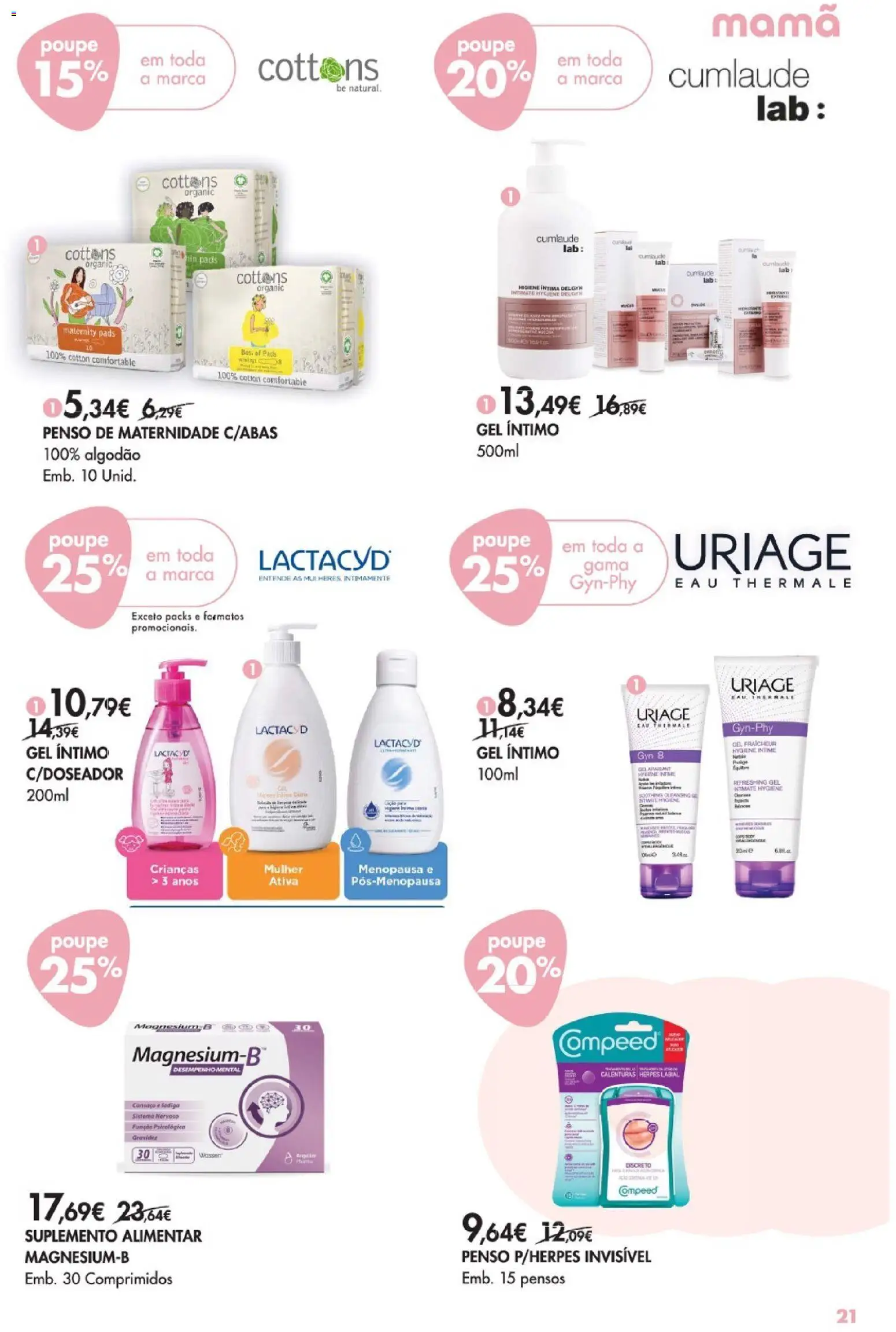 Pingo Doce - Bem Estar Bebé Lojas │ válido de 06.01.2026 | Página: 21 | Produtos: Algodão