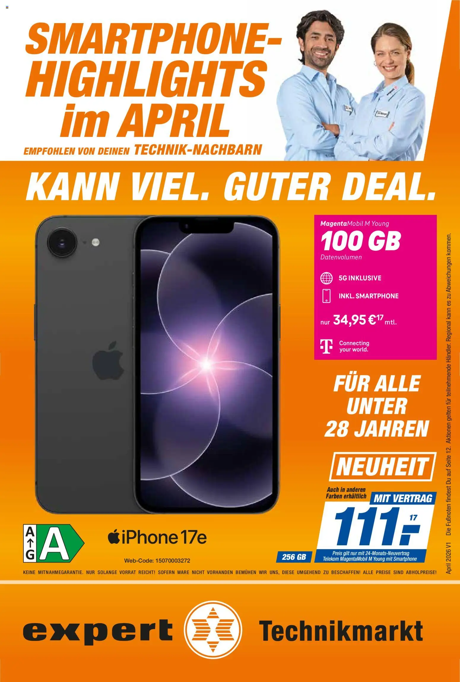 Expert Smarthphone Highlights im April – gültig ab 01.04.2026 | Seite: 1