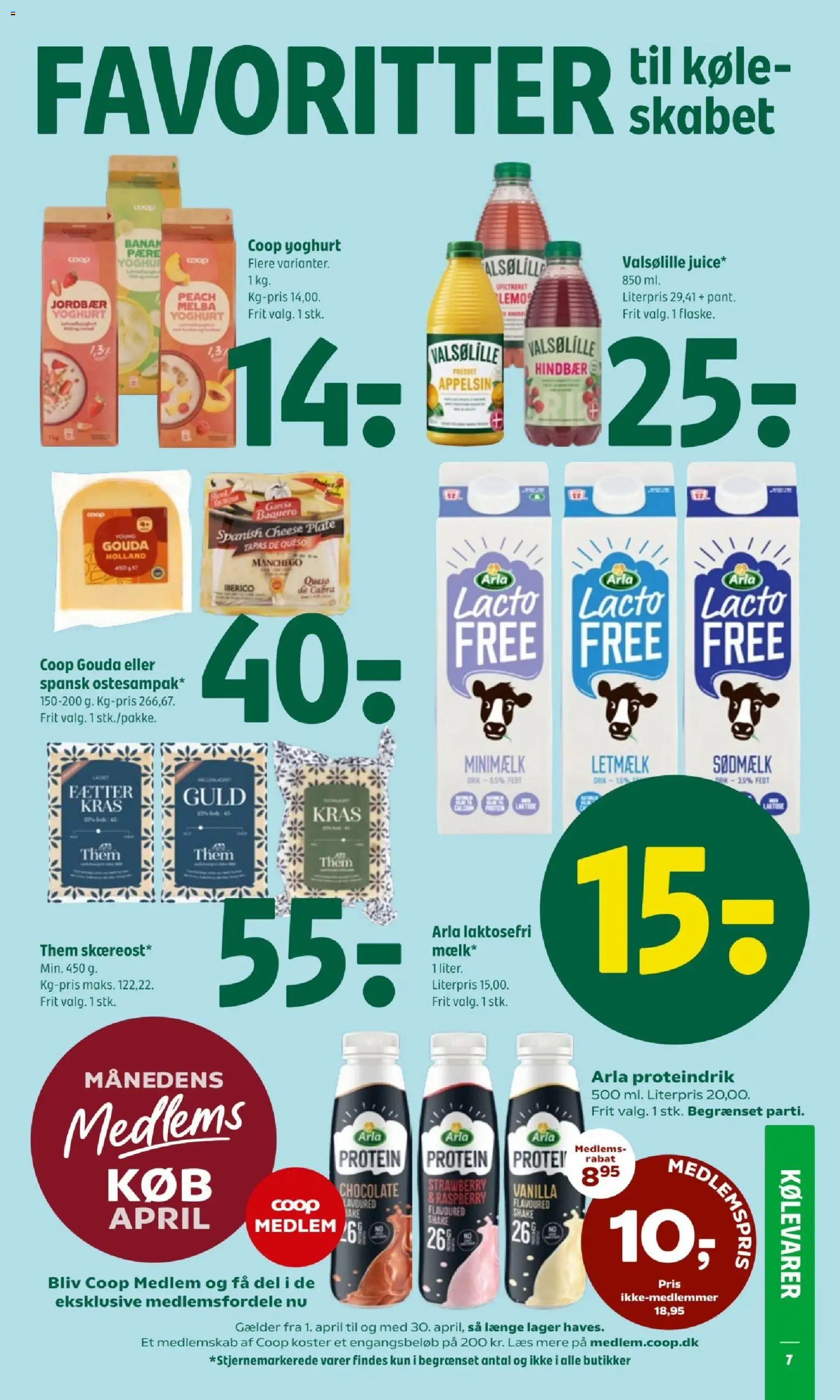 Coop 365 tilbudsavis – gyldig fra 04.04.2026 | Side: 7 | Produkter: Yoghurt, Juice, Jordbær, Hindbær