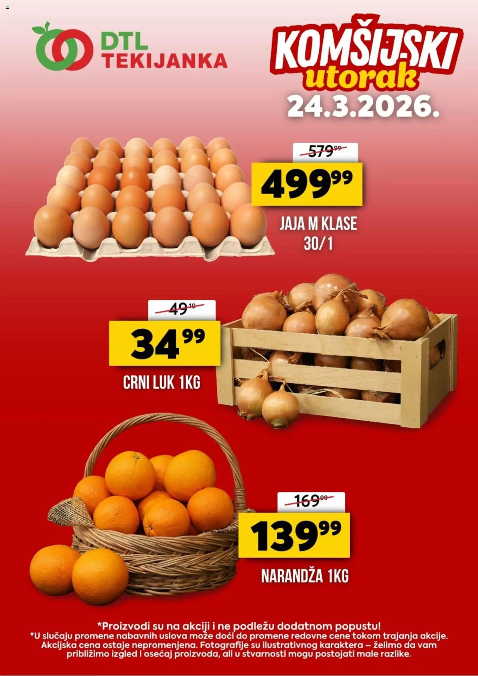 Tekijanka katalog - važi od 24.03.2026 | Strana: 1 | Proizvode: Crni luk, Jaja