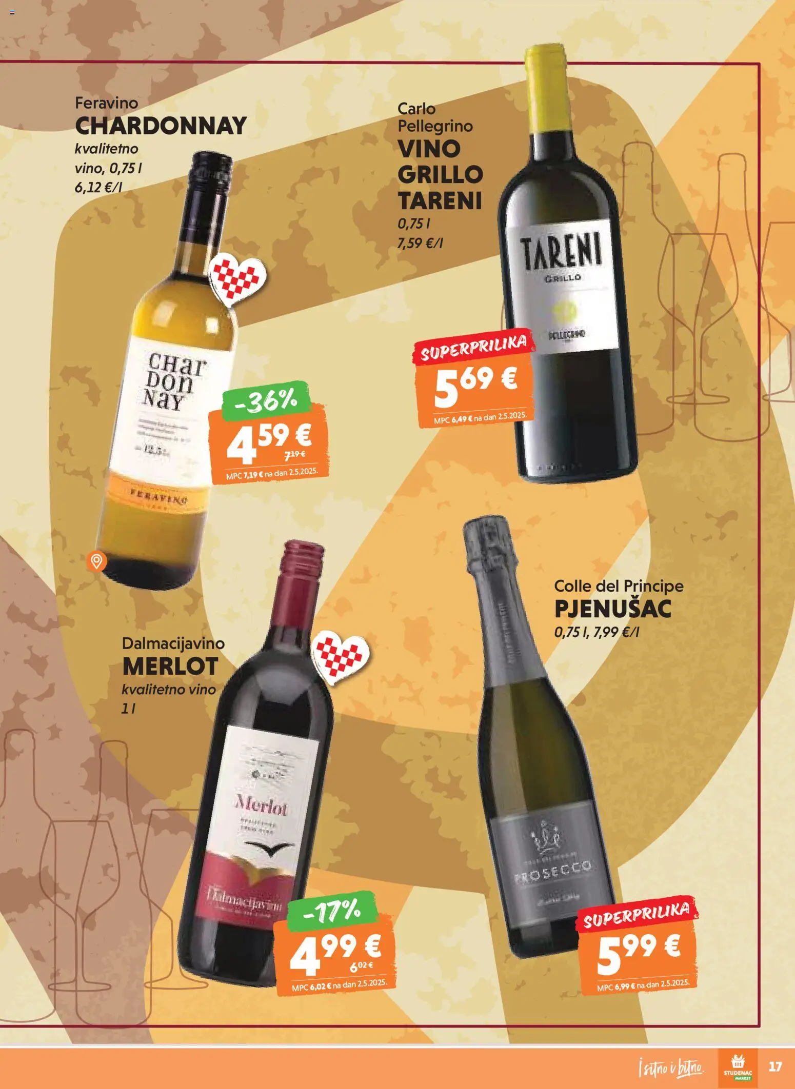 Studenac katalog | vrijedi od 05.11.2025 | Stranica: 17 | Proizvodi: Prosecco, Vino