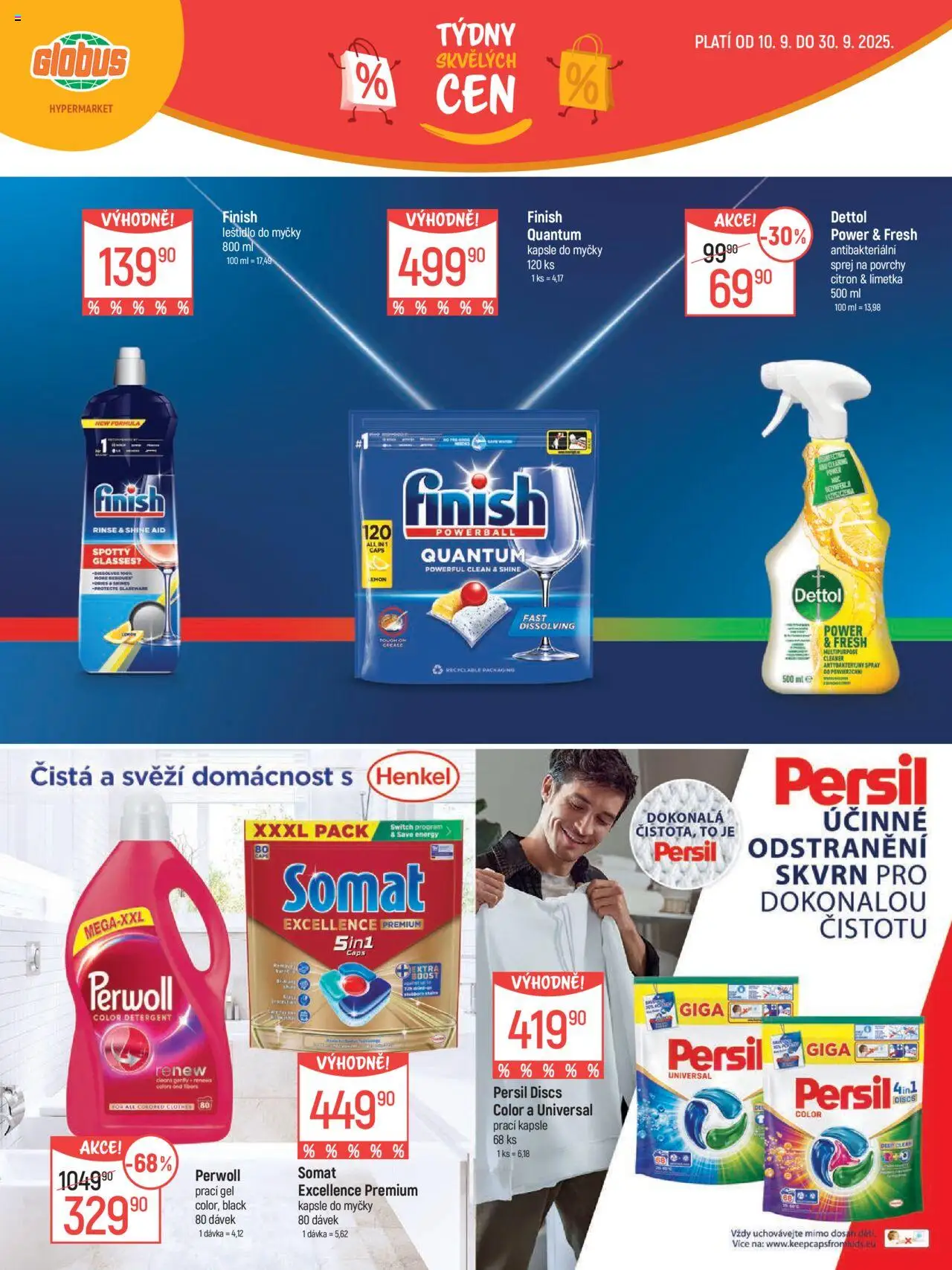 Globus leták - Brno od 10.09.2025 | Strana: 23 | Produkty: Globus, Kapsle do myčky, Citron, Persil