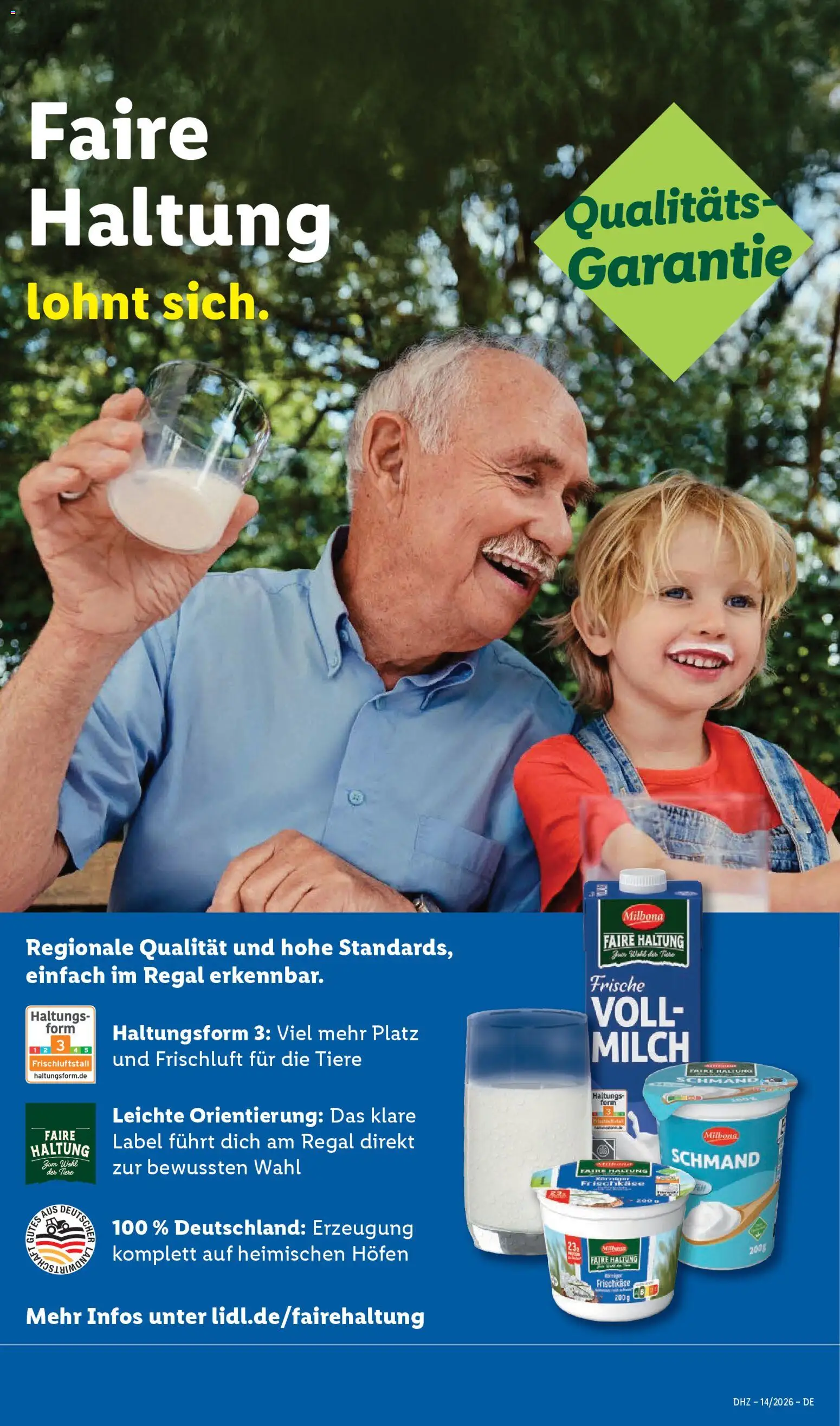 Lidl Prospekt – gültig ab 30.03.2026 | Seite: 69 | Produkte: Milch, Regal, Frischkase