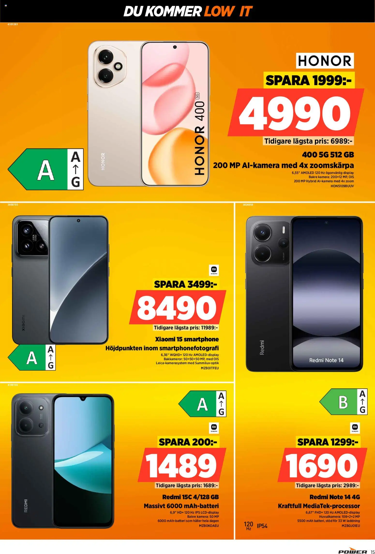 Power reklamblad aktuell från 16.03.2026 | Sida: 15 | Produkter: Smartphone, Kamera