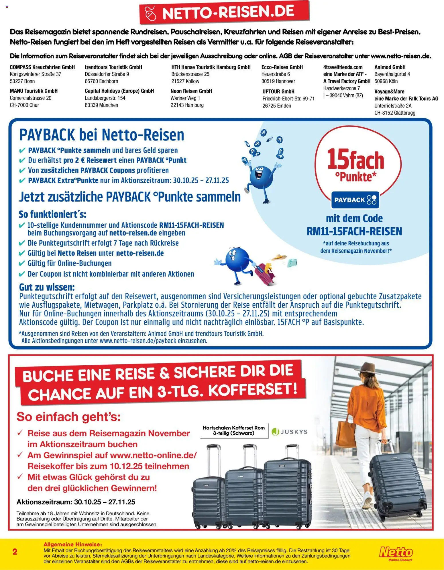Netto Reisen Prospekt 	 – gültig ab 30.10.2025 | Seite: 2