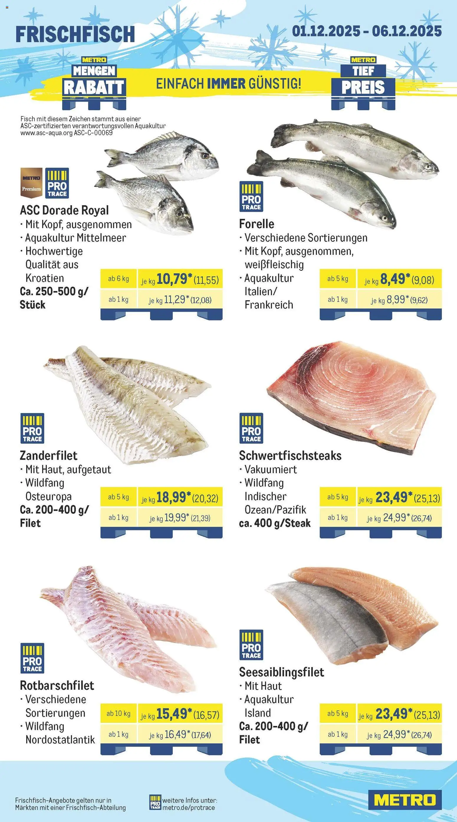 Metro Prospekt 	 – gültig ab 01.12.2025 | Seite: 5 | Produkte: Dorade, Fisch