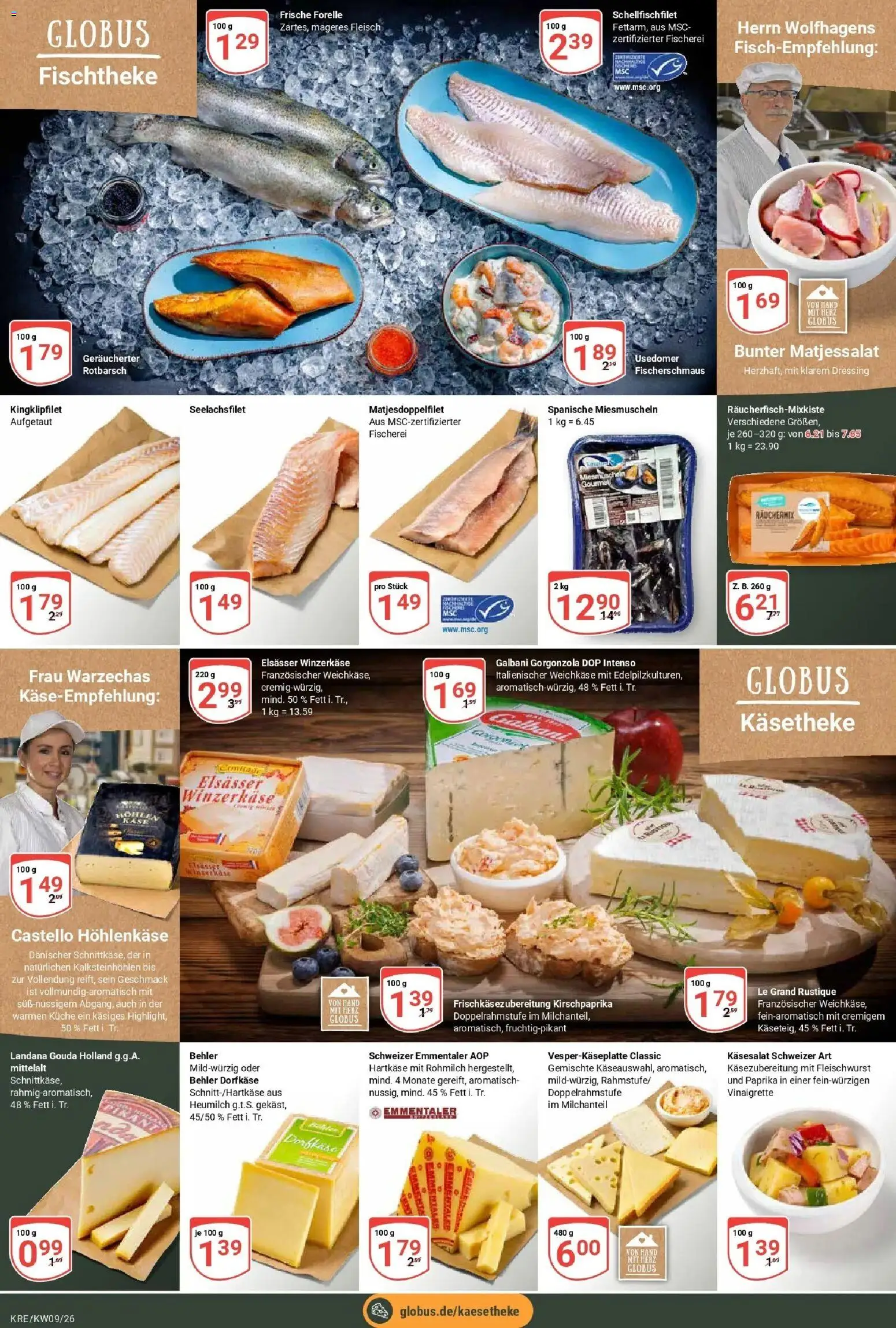 Globus Prospekt Krefeld – gültig ab 23.02.2026 | Seite: 7 | Produkte: Gouda, Küche, Dressing, Paprika