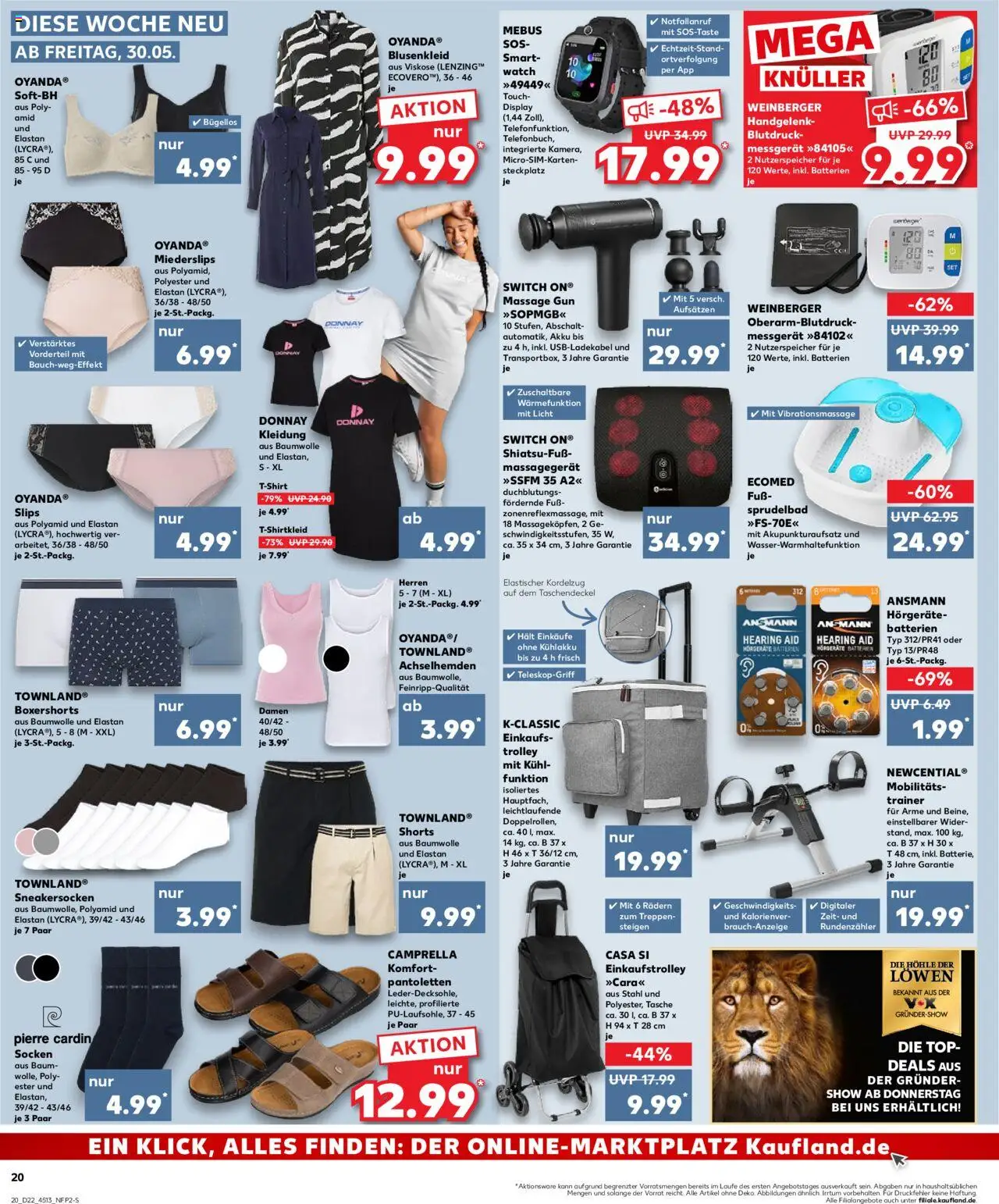 Kaufland Prospekt 	 - gültig ab dem 30.05.2025 | Seite: 20 | Produkte: Top, Batterien, Socken, Monitor