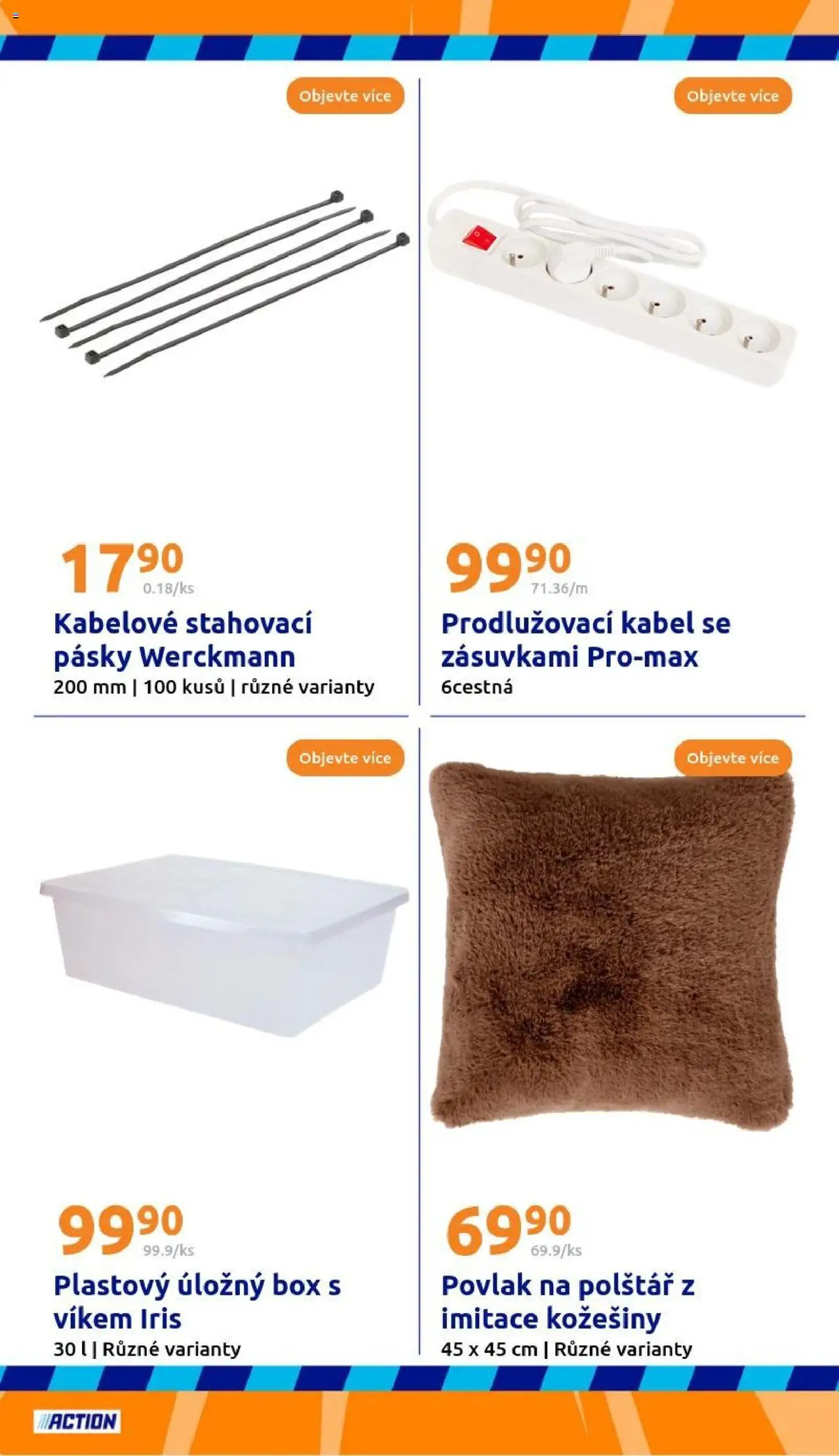 Action leták od 10.09.2025 | Strana: 18 | Produkty: Box, Úložný box, Polštář, Prodlužovací kabel