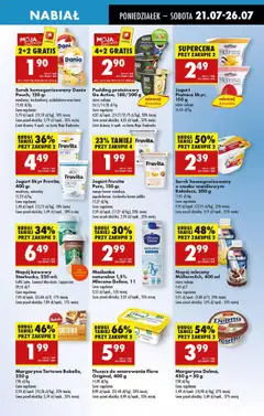 Biedronka gazetka od 21.07.2025 | Strona: 29 | Produkty: Margaryna tortowa, Serek homogenizowany, Maślanka, Jogurt