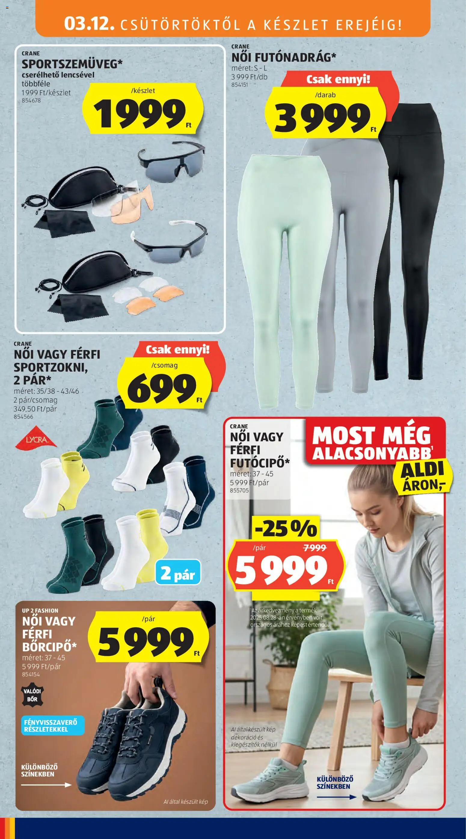 Aldi akciós ujság - amely érvényes a következő dátumtól: 12.03.2026 | Oldal: 44 | Termékek: Dekoráció, Leggings
