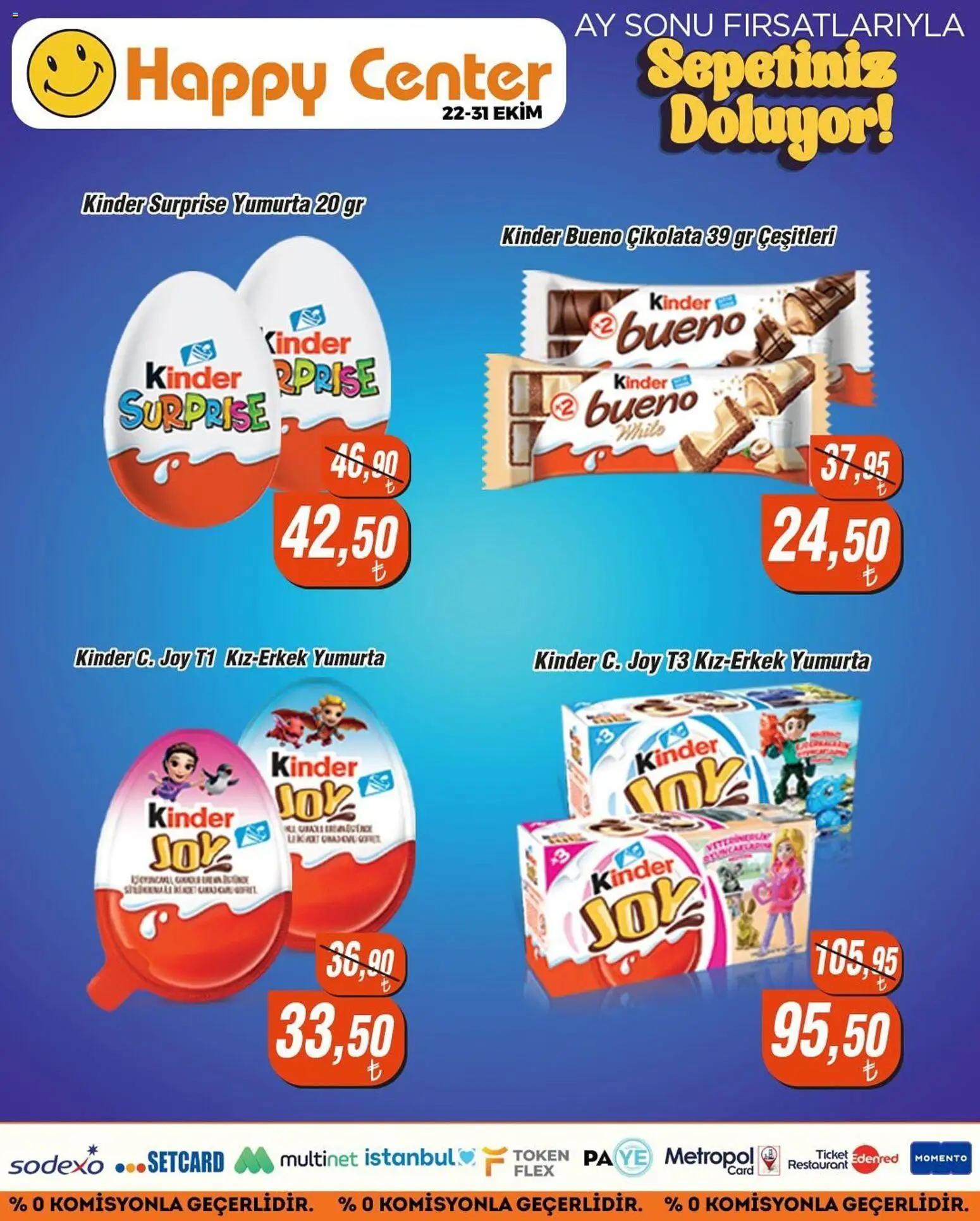 Happy Center Katalog - 22.10.2025 tarihinden itibaren geçerlidir | Sayfa: 16 | Ürünler: Yumurta, Çikolata