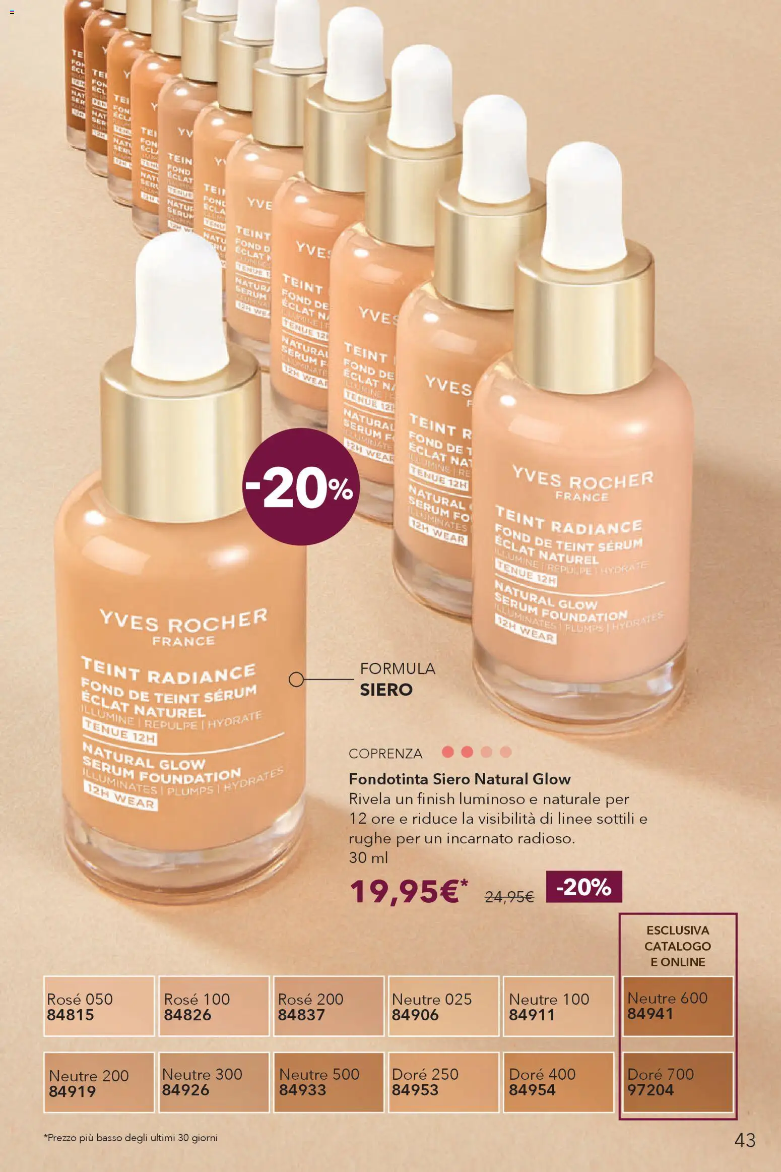Volantino Yves Rocher del 30.01.2026 | Pagina: 43 | Prodotti: Fondotinta