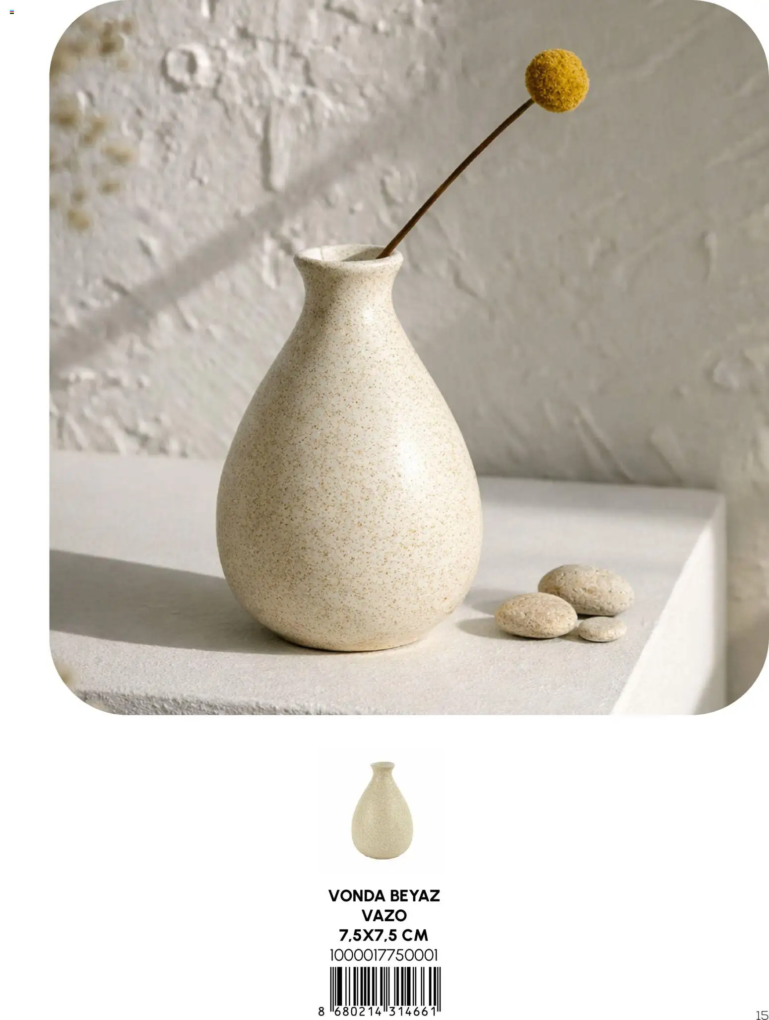 Karaca Home Katalog Dekoratif - İlkbahar / Yaz 2026 - 01.03.2026 tarihinden itibaren geçerlidir | Sayfa: 15 | Ürünler: Vazo