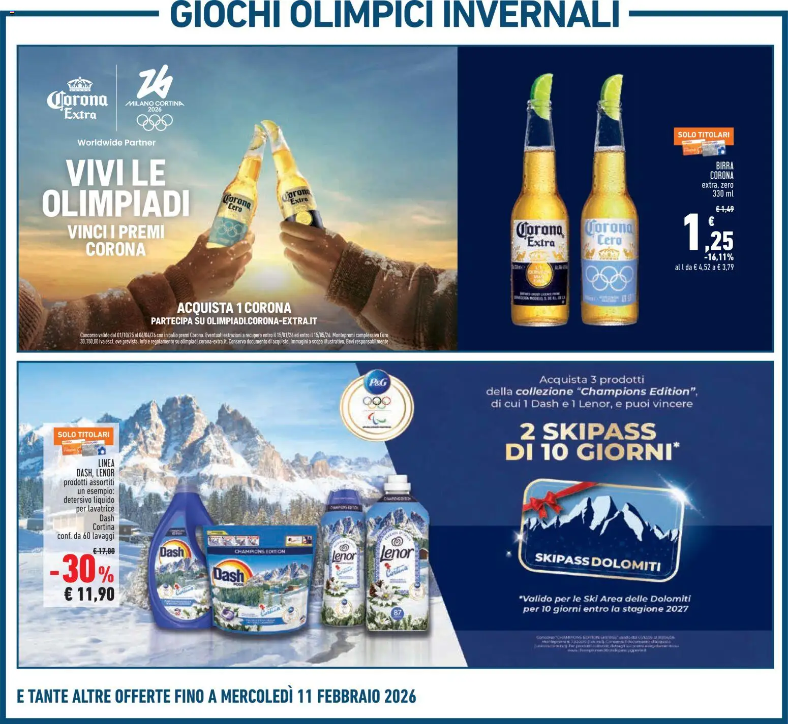 Volantino Conad del 29.01.2026 | Pagina: 23 | Prodotti: Birra, Lavatrice