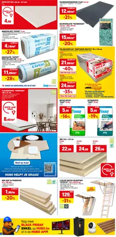 Hubo - Black Friday - Voorbeeld van een folder van Hubo, geldig van 26.11.2025 | Pagina: 2 | Producten: Plaat, Tape, Platen