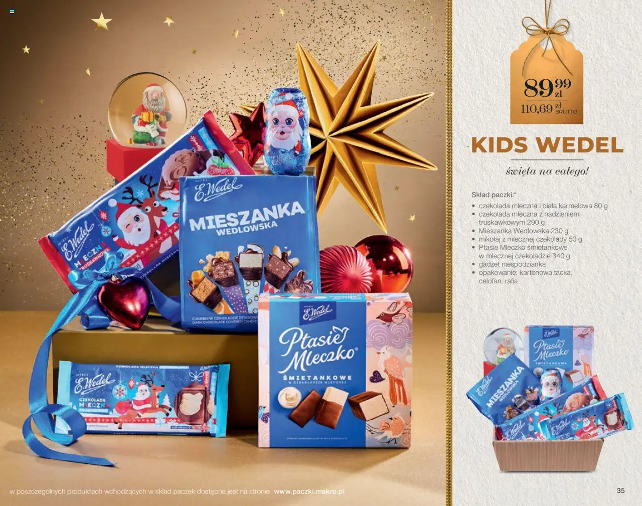 Makro Gazetka - Świat prezentów od 06.10.2025 | Strona: 35 | Produkty: Czekolady, Czekolada mleczna, Ptasie mleczko, Czekolada