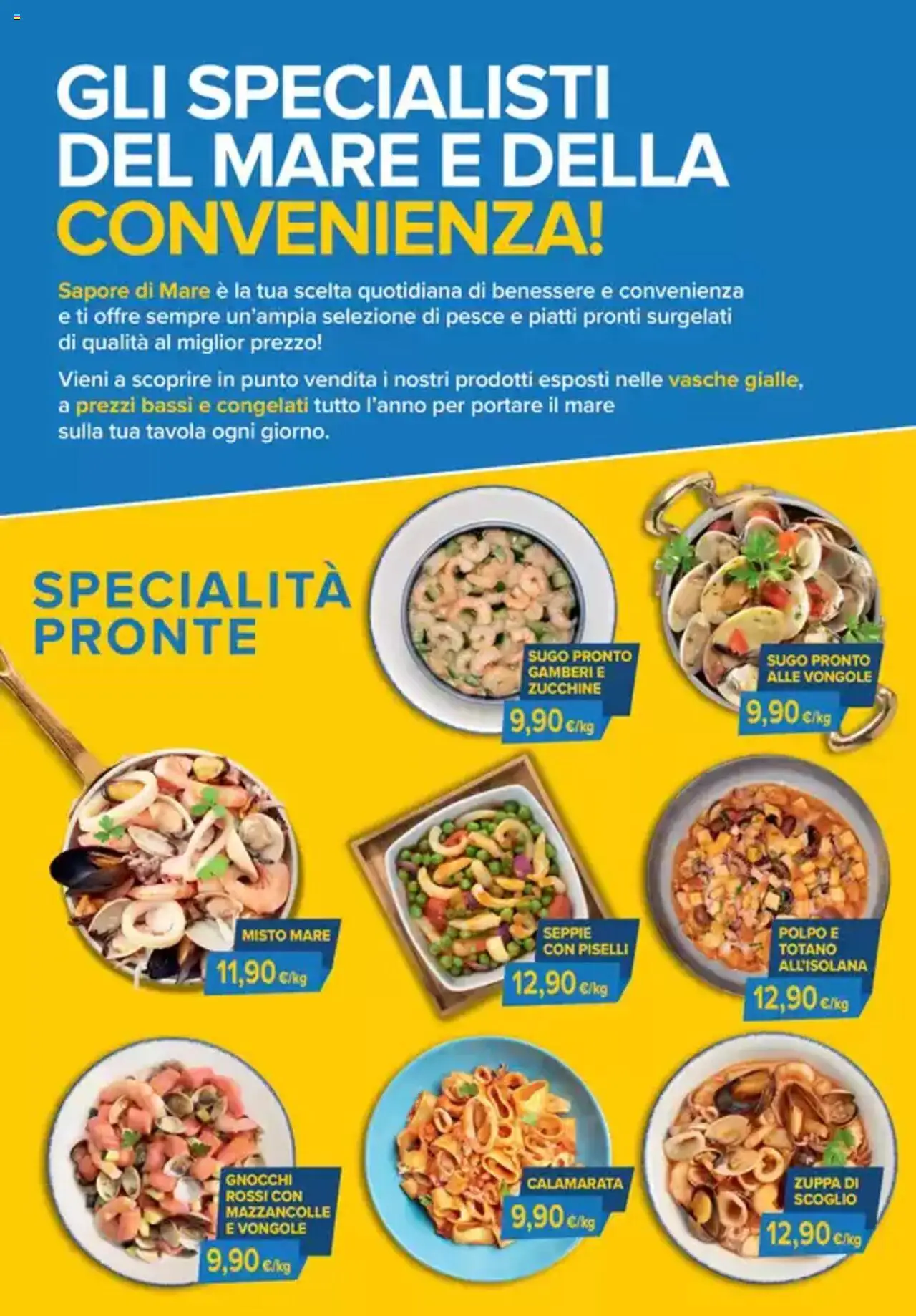 Volantino Sapore di mare del 21.09.2025 | Pagina: 2 | Prodotti: Gamberi, Mazzancolle, Piselli, Gnocchi