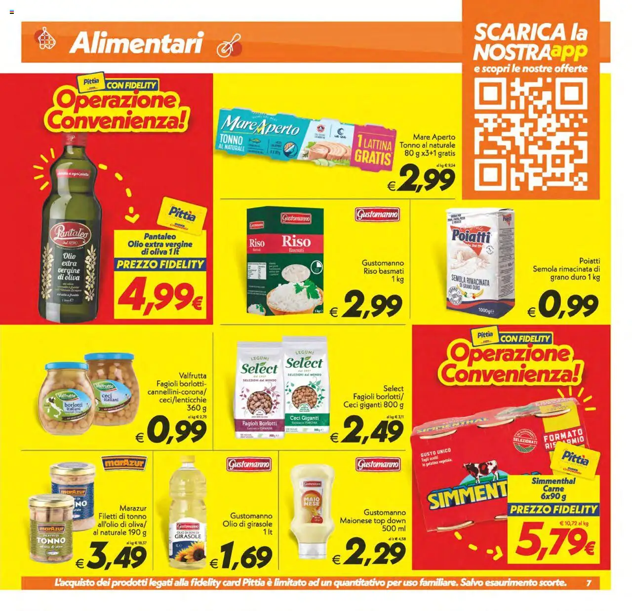 Volantino SuperConveniente del 23.09.2025 | Pagina: 7 | Prodotti: Legumi, Fagioli, Olio, Olio extra vergine