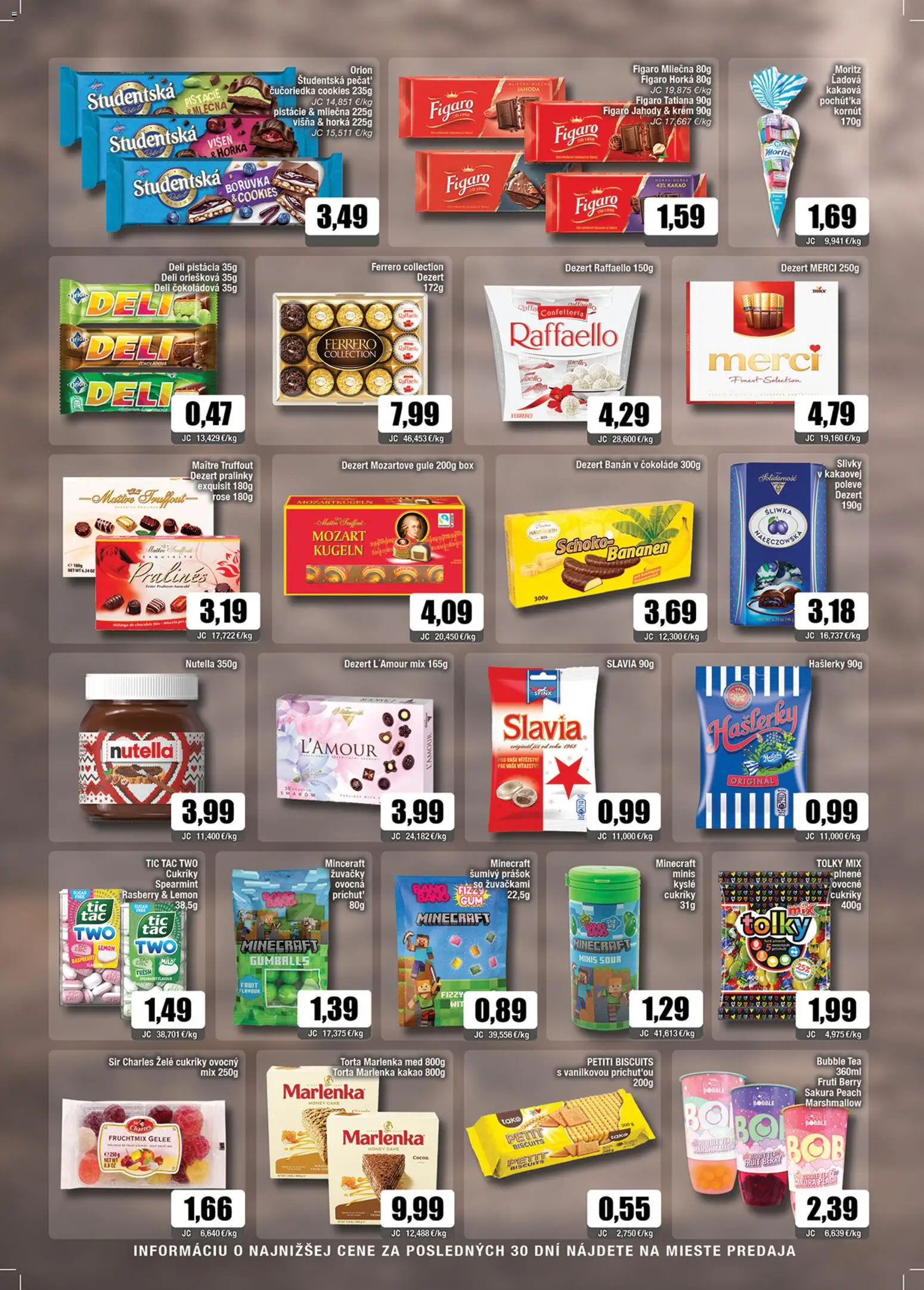 Nové Sama akcie – leták je platný od 05.12.2025 | Strana: 9 | Produkty: Merci, Jahody, Slivky, Nutella
