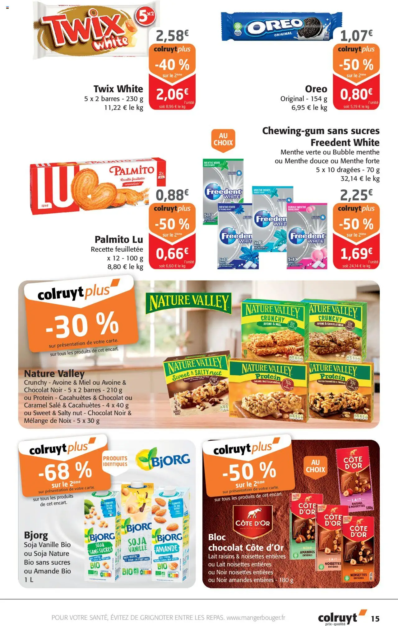 {H1} | Page: 15 | Produits: Miel, Dragées, Chocolat, Noix