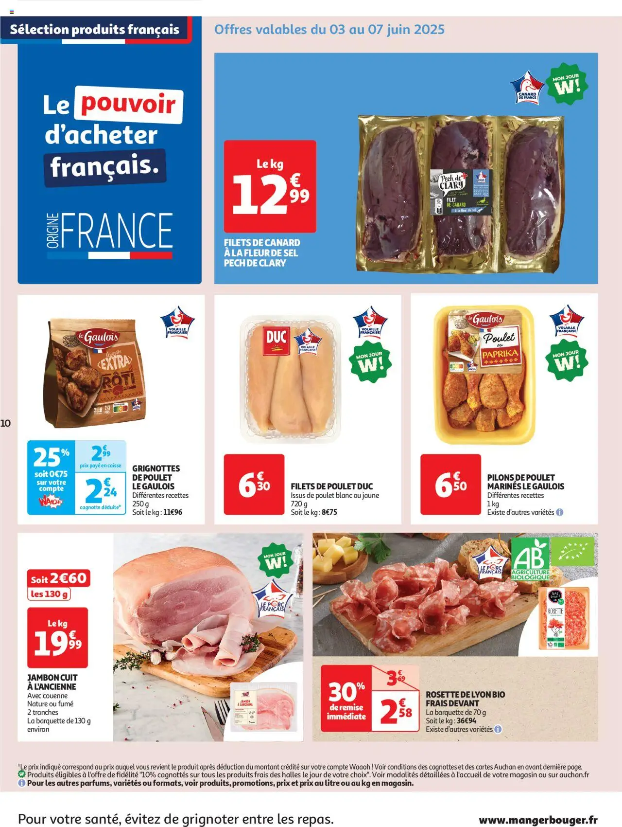 | Page: 10 | Produits: Paprika, Volaille, Sel, Jambon