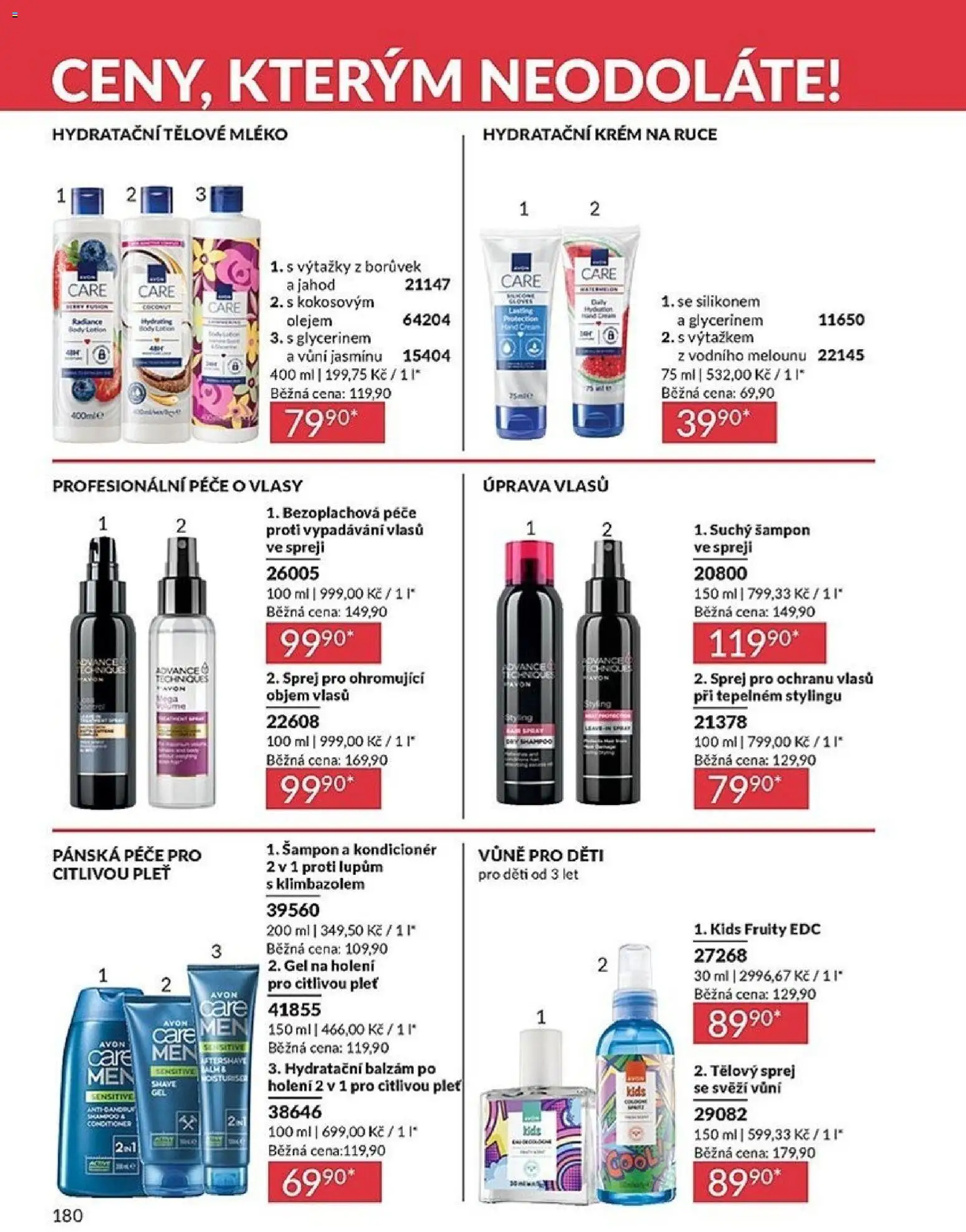 Avon katalog 2/2026 od 01.02.2026 | Strana: 180 | Produkty: Krém na ruce, Gel na holení, Krém, Body