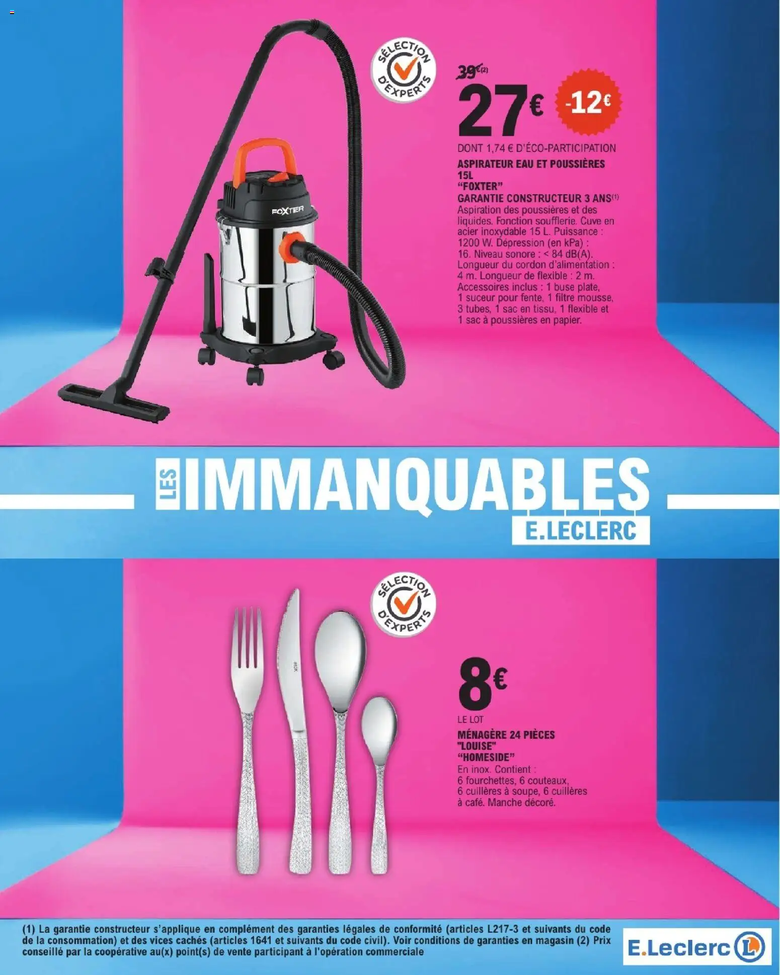 {H1} | Page: 3 | Produits: Filtre, Cuillères, Sac, Aspirateur