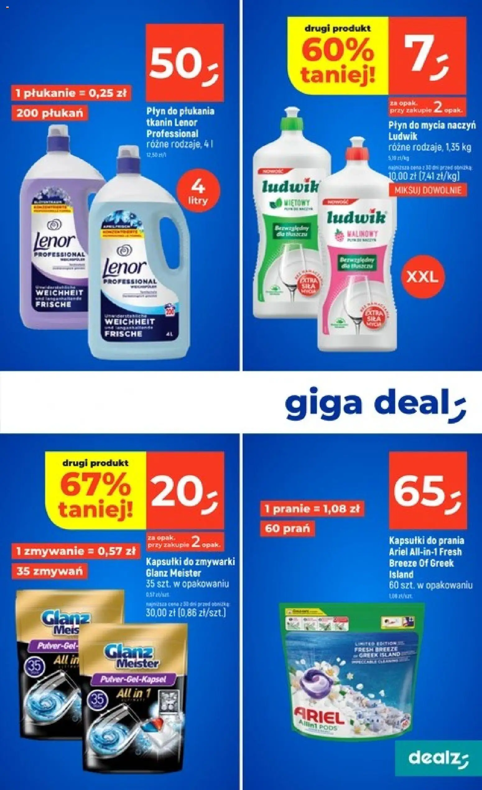 Dealz Gazetka od 05.02.2026 | Strona: 29 | Produkty: Ariel, Kapsułki do prania, Kapsułki do zmywarki, Płyn do mycia naczyń