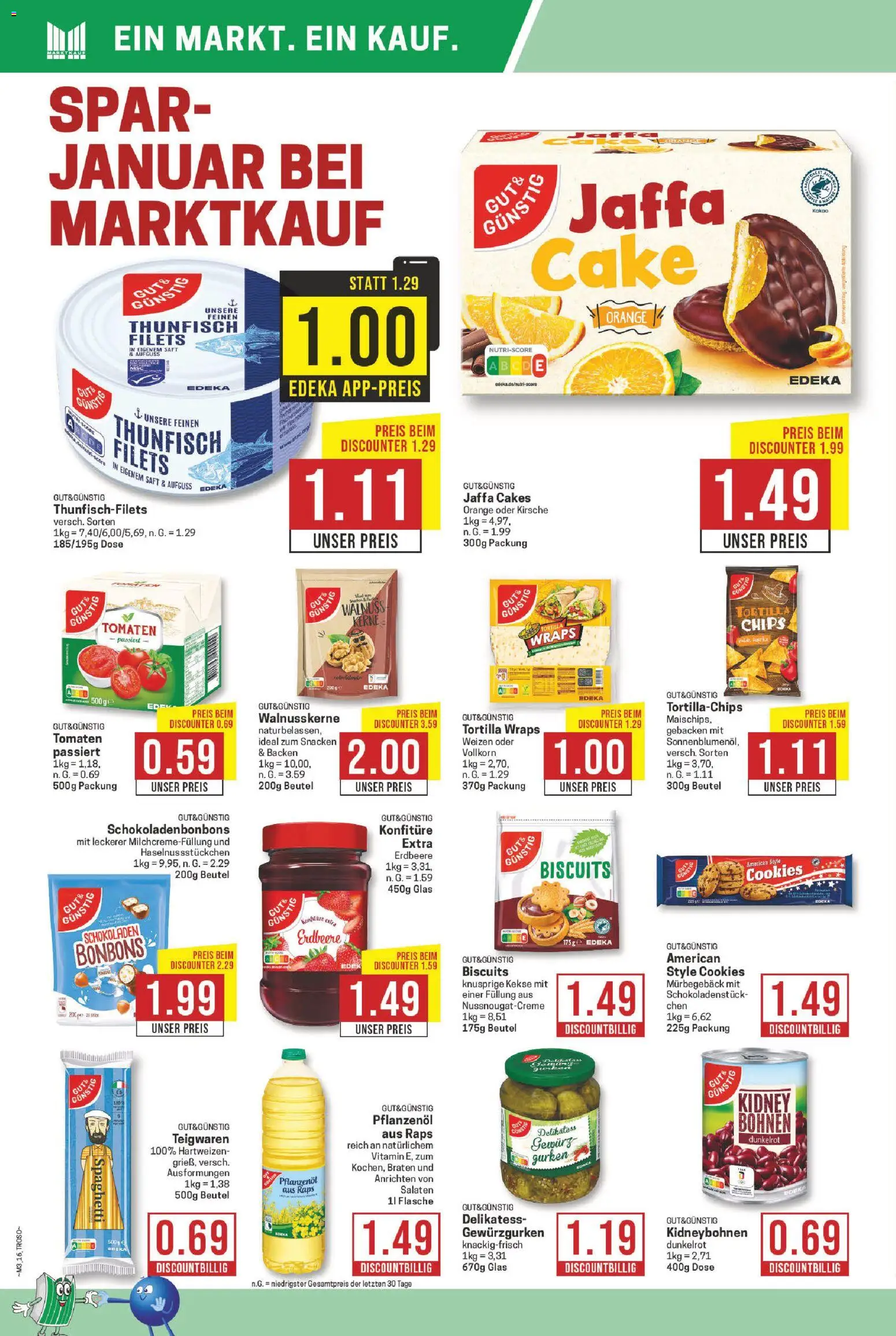 Marktkauf Prospekt 	 – gültig ab 12.01.2026 | Seite: 16 | Produkte: Tomaten, Saft, Kekse, Gurken