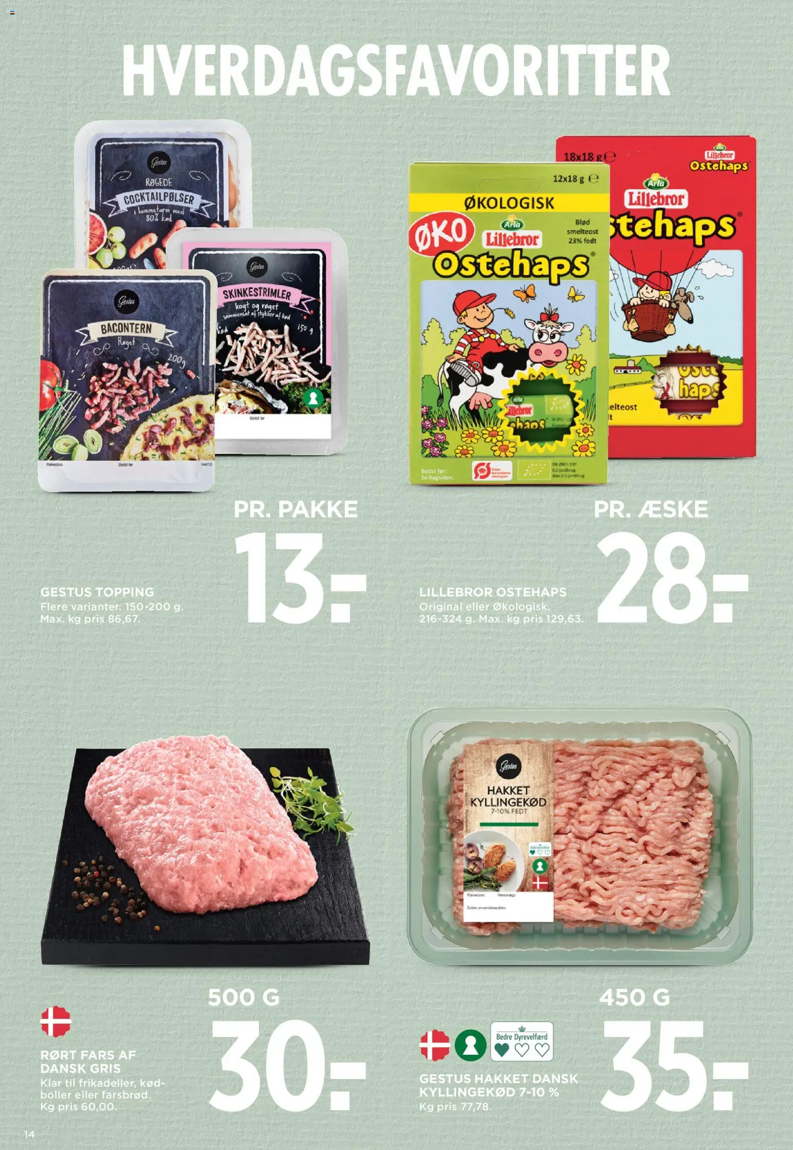 Meny tilbudsavis – gyldig fra 02.01.2026 | Side: 16 | Produkter: Kyllingekød, Cocktailpølser, Ostehaps