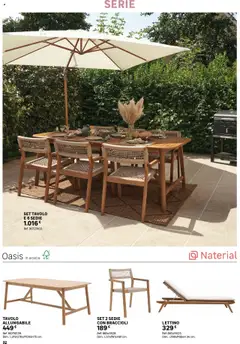 Anteprima del volantino Catalogo Giardino 2025 Leroy Merlin valido a partire dal 02.06.2025 | Pagina: 32 | Prodotti: Braccioli, Lettino, Tavolo