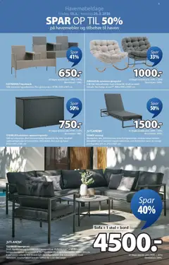 JYSK - Tilbudsavis gyldig fra 13.03.2026 | Side: 3 | Produkter: Stol, Havemøbler, Loungesæt, Søm