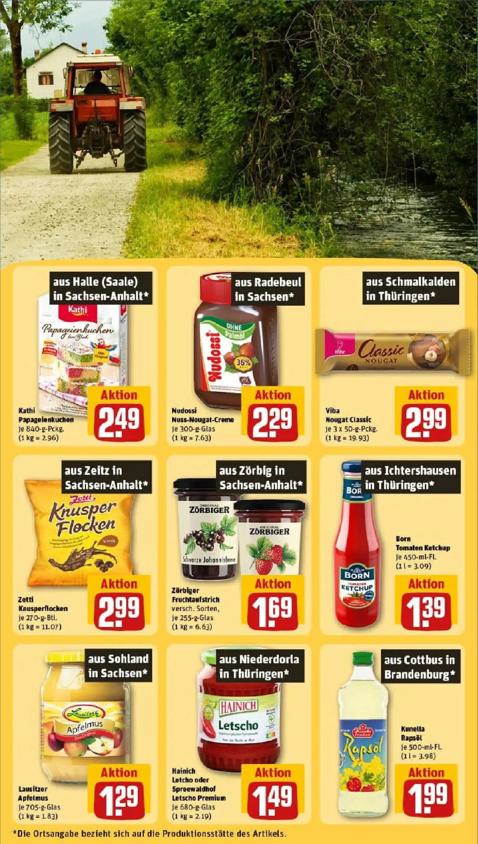 Rewe prospekt An Der Schmücke	 – gültig ab 26.01.2026 | Seite: 23 | Produkte: Rapsöl, Tomaten, Ketchup, Flocken