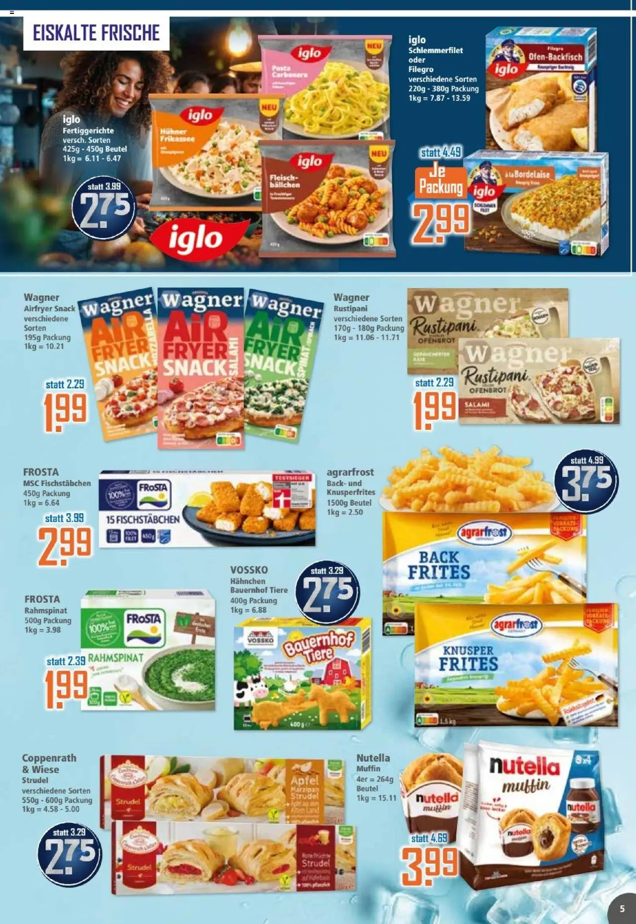 Klaas & Kock Prospekt – gültig ab 06.10.2025 | Seite: 5 | Produkte: Mozzarella, Äpfel, Fertiggerichte, Fleisch