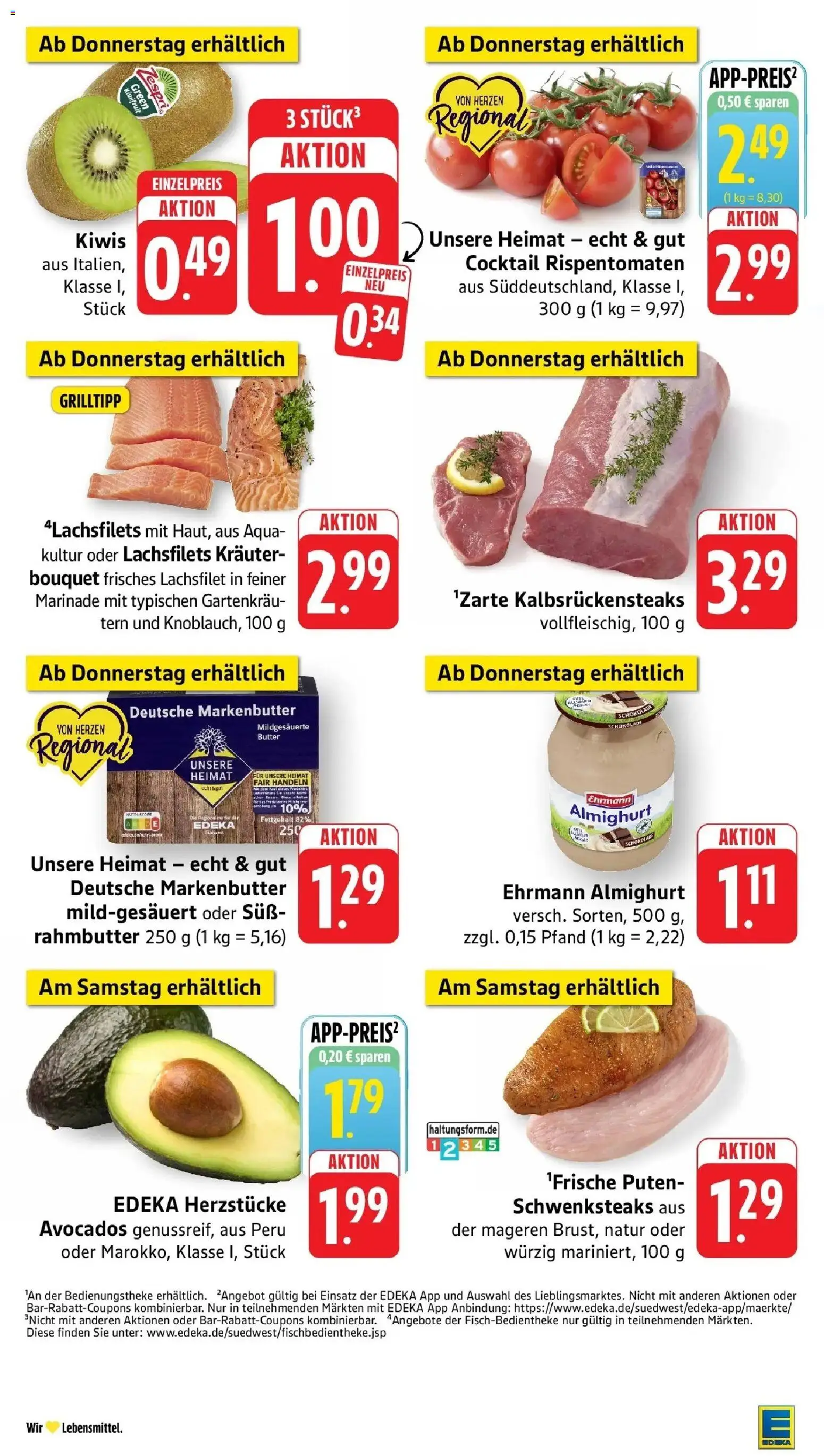 Edeka prospekt Oberstenfeld	 (ab 12.04.2026) » Angebote Online | Seite: 48 | Produkte: Ehrmann almighurt, Butter, Schokolade, Avocado