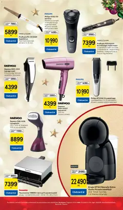 Tesco Karácsonyi katalógus - amely érvényes a következő dátumtól: 26.11.2025 | Oldal: 49 | Termékek: Grill, Hajformázó, Hajszárító, Szendvicssütő