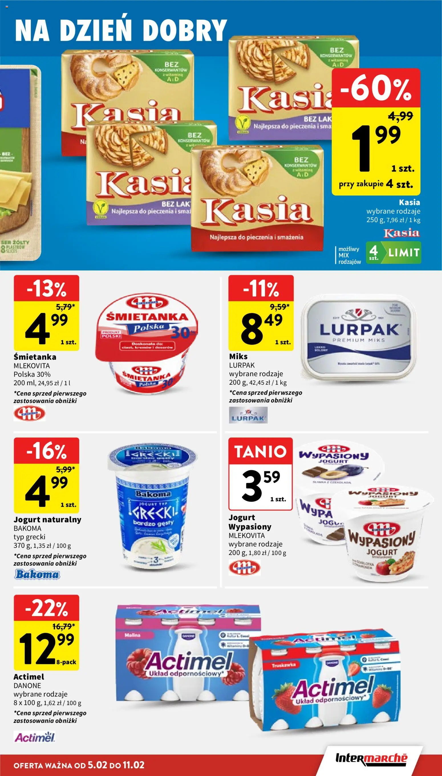 Intermarche Gazetka od 05.02.2026 | Strona: 19 | Produkty: Malina, Jogurt naturalny, Ser, Jogurt