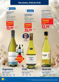 Pogląd oferty "Trapiche Vineyards Chardonnay, 750 ml, klasyczne, zrównoważone białe, wytrawne" - ważna od 17.03.2026 | Strona: 9 | Produkty: Chardonnay